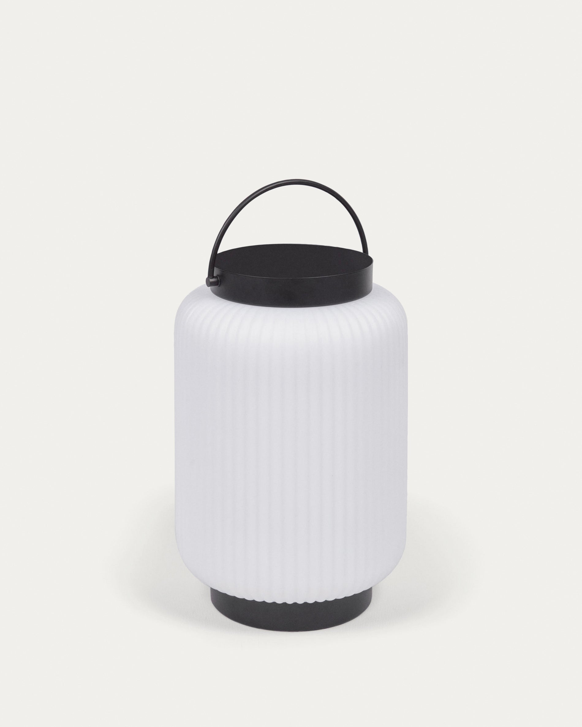 Verona outdoor table lamp in polythene and metal with black finish - Product View