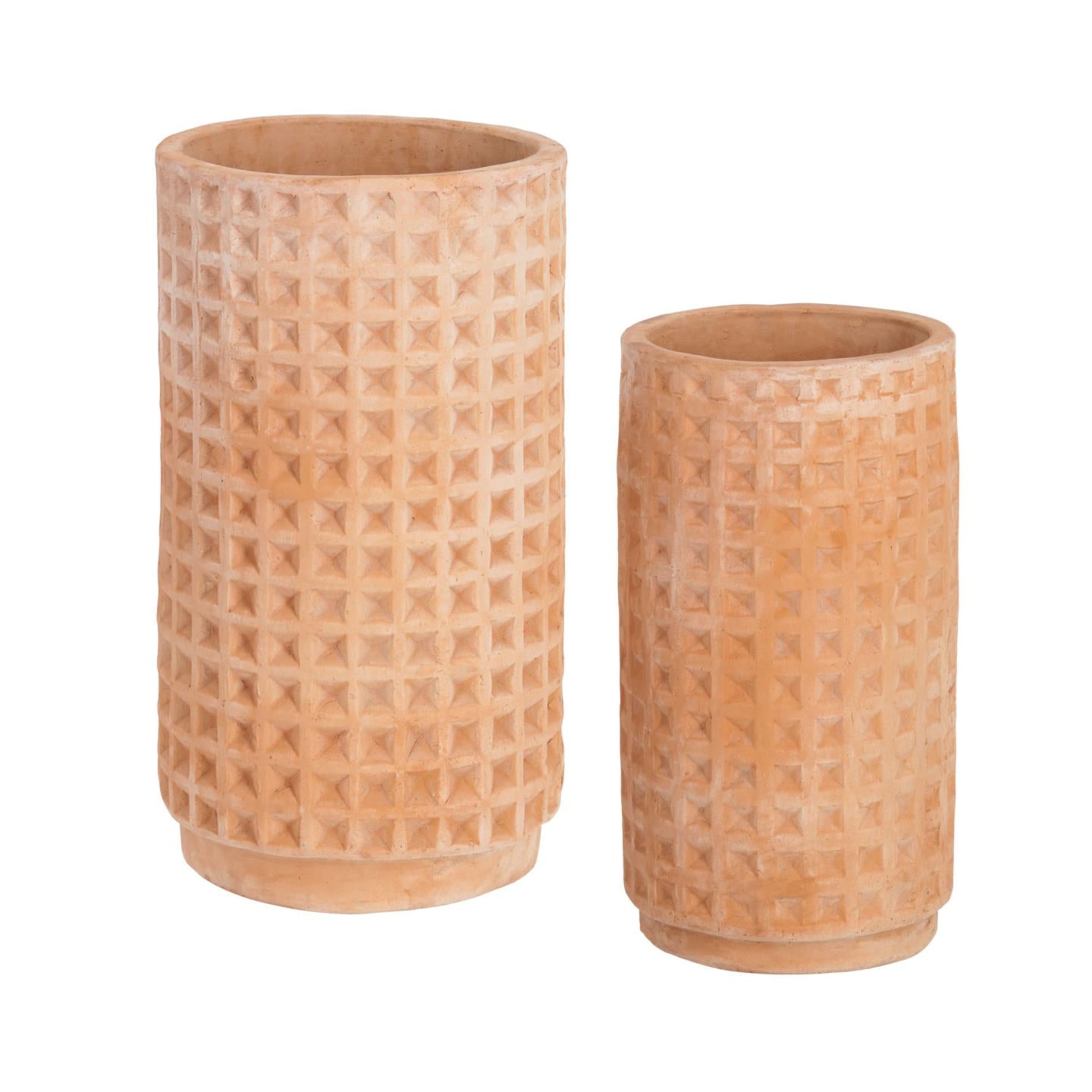 Celi set of 2 terracota plant pots, Ø 34 cm / Ø 25 cm - Product Image