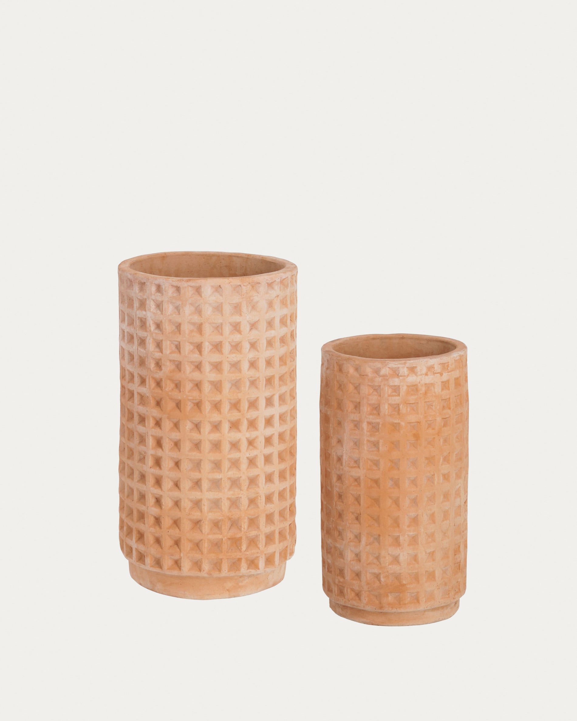 Celi set of 2 terracota plant pots, Ø 34 cm / Ø 25 cm - Product View
