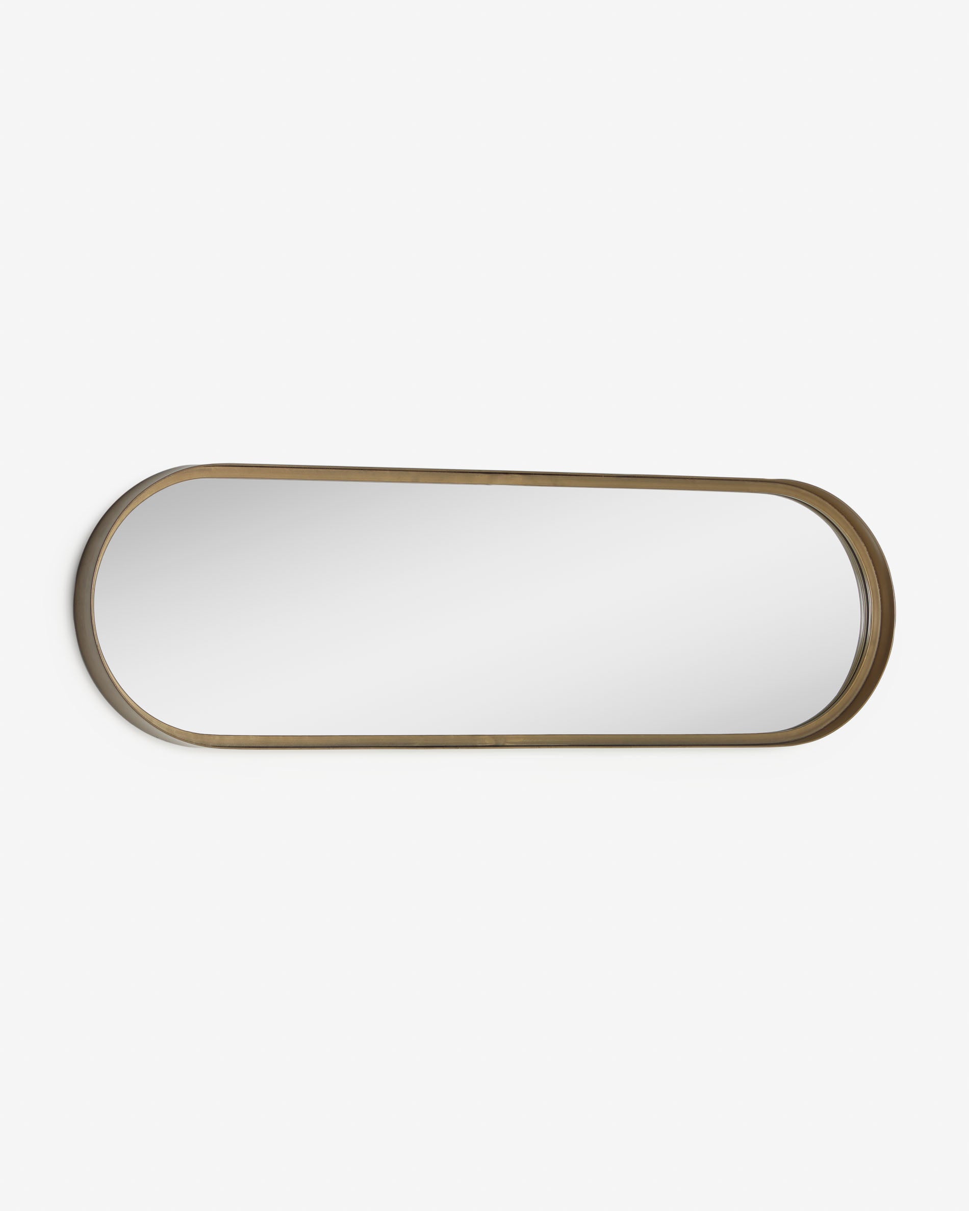 Tiare gold metal wall mirror 31 x 101 cm - Product View