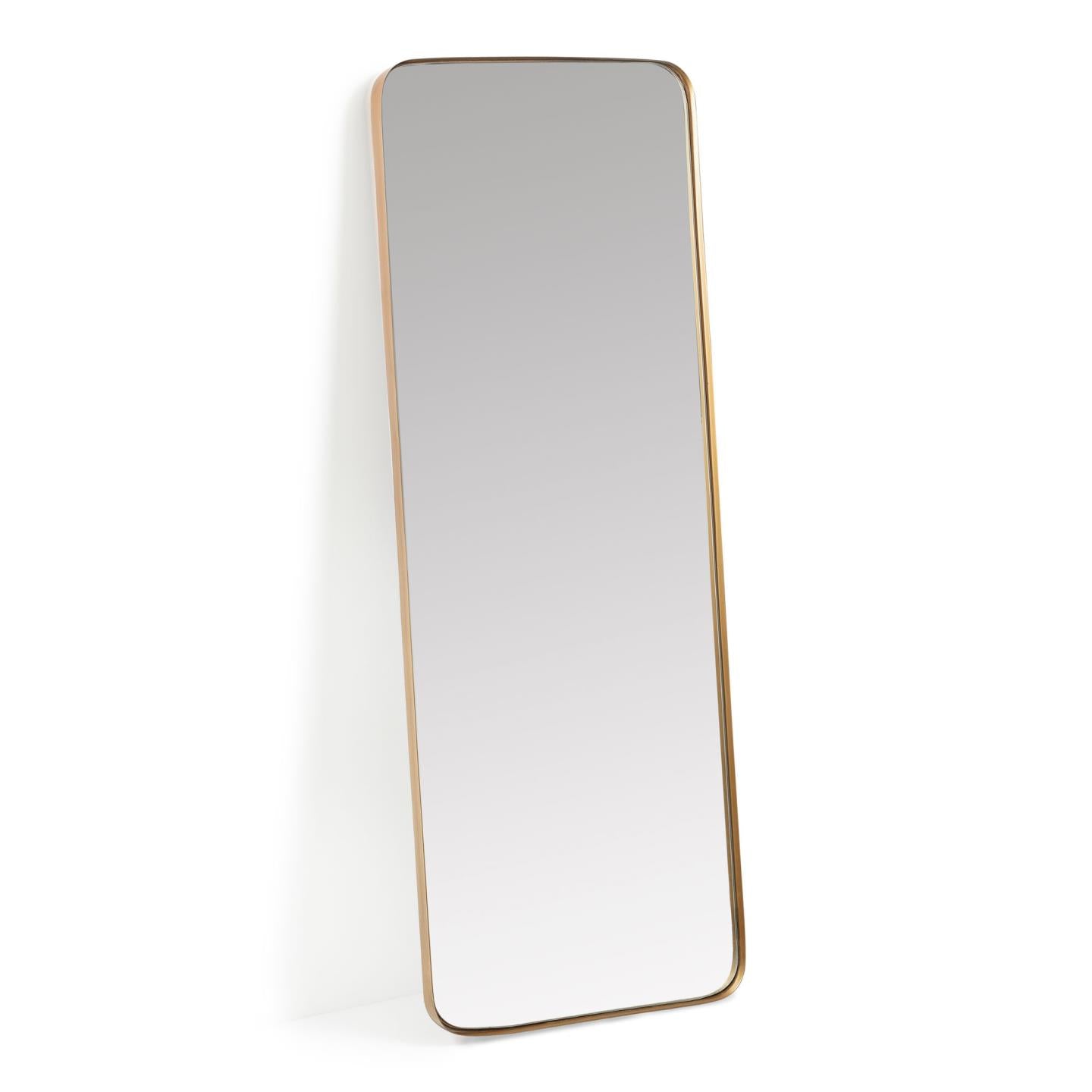 Marco gold metal wall mirror 55 x 150,5 cm - Product Image