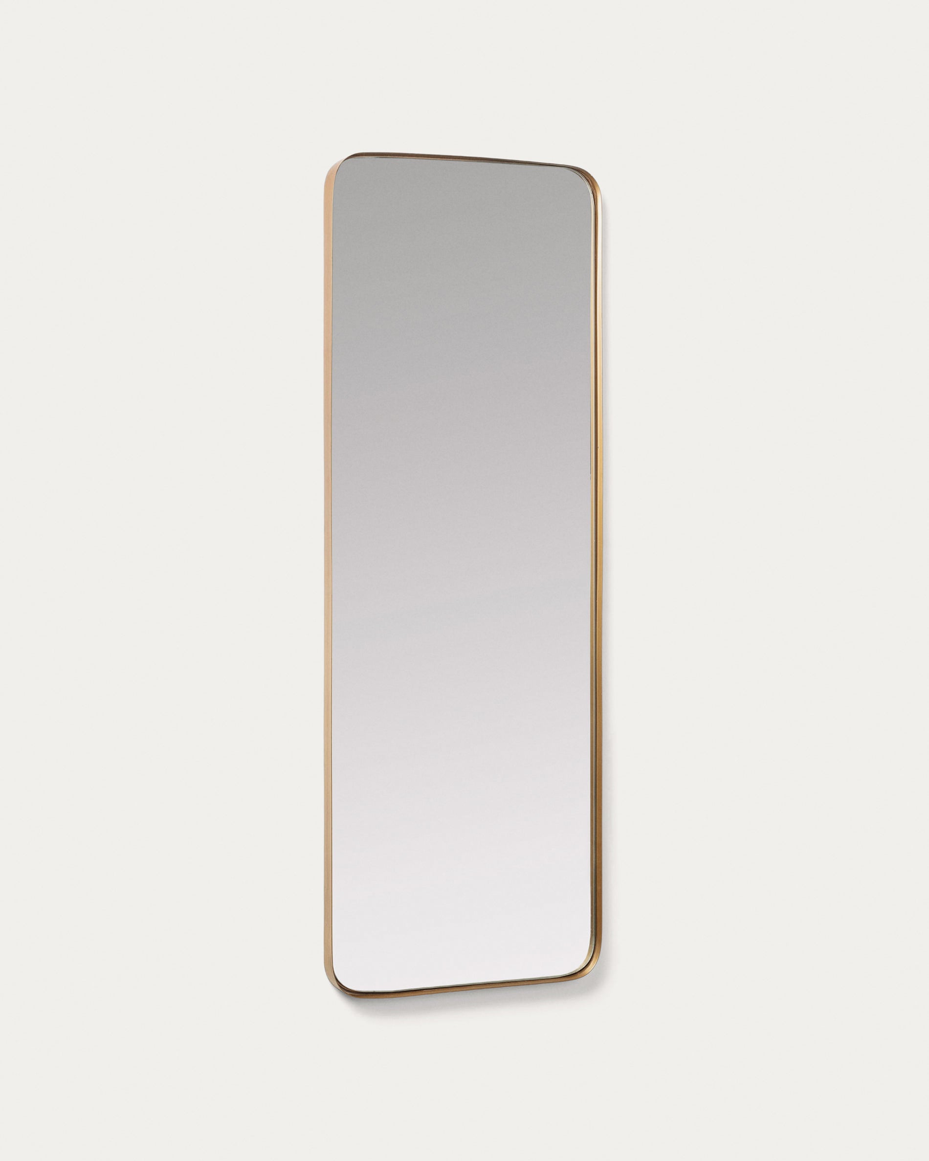 Marco gold metal wall mirror 55 x 150,5 cm - Product View