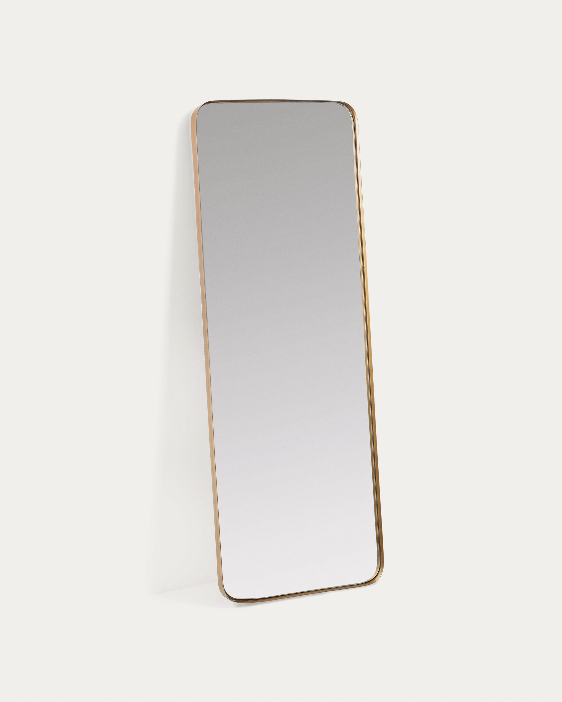 Marco gold metal wall mirror 55 x 150,5 cm - Product View