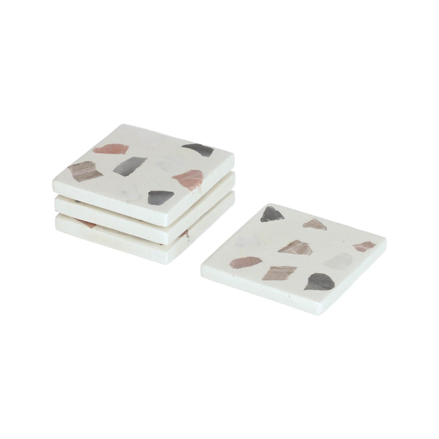 Temira set of multicoloured coasters - Product Image