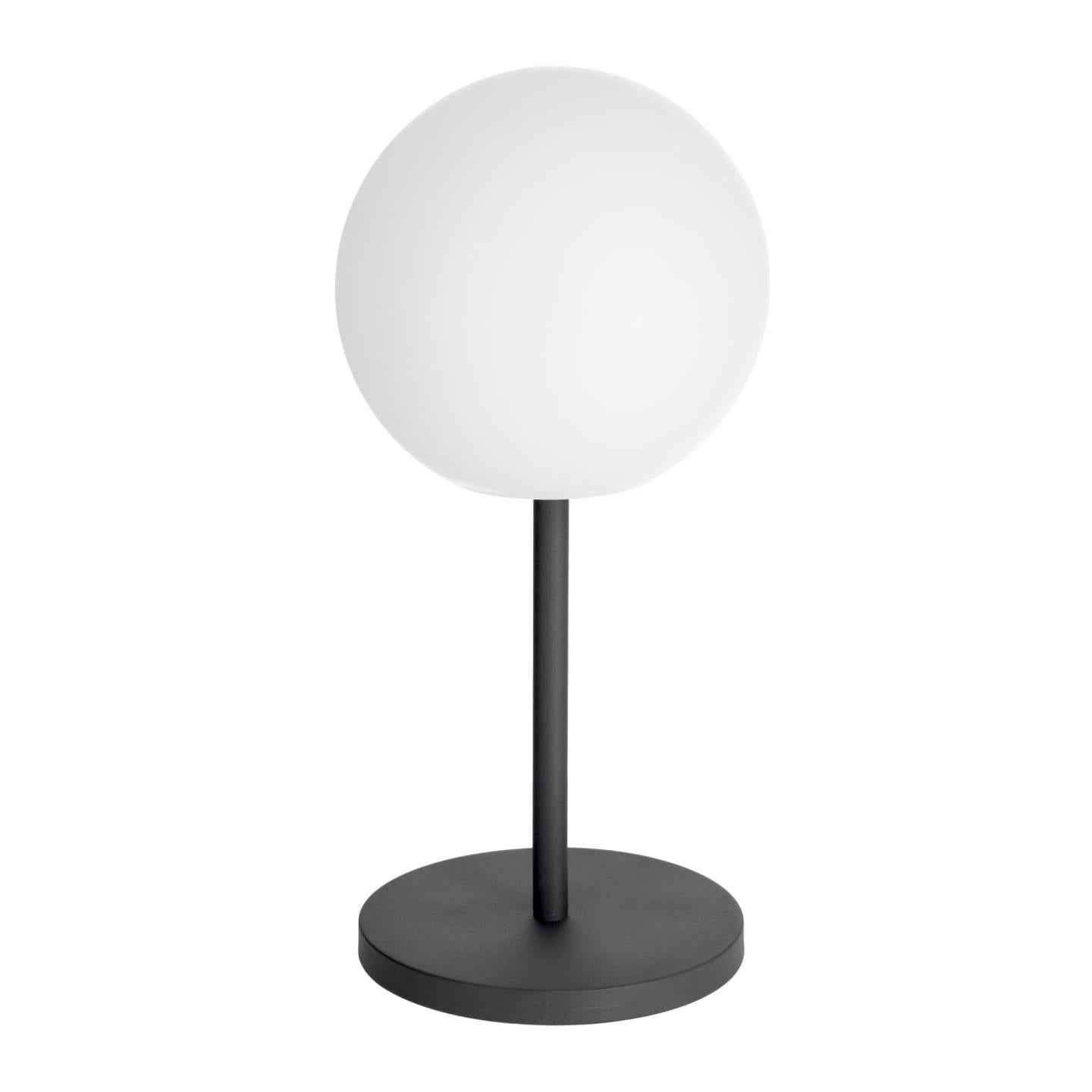 Outdoor Dinesh table lamp in black steel - Product Image