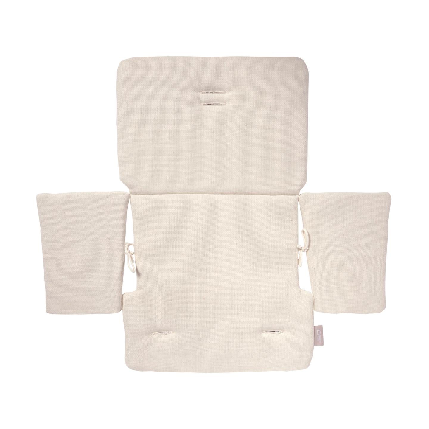 100% organic cotton (GOTS) Nuun highchair cushion with natural finish - Product Image
