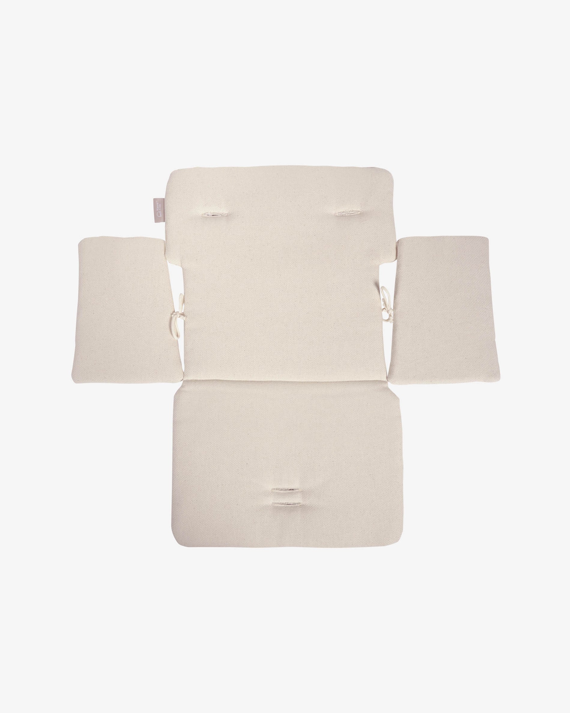 100% organic cotton (GOTS) Nuun highchair cushion with natural finish - Product View