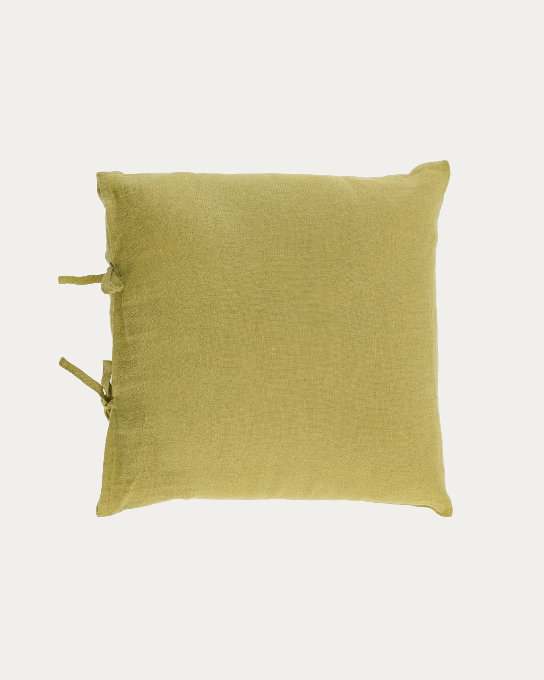 Tazu 100% linen cushion cover in green 45 x 45 cm - Product View
