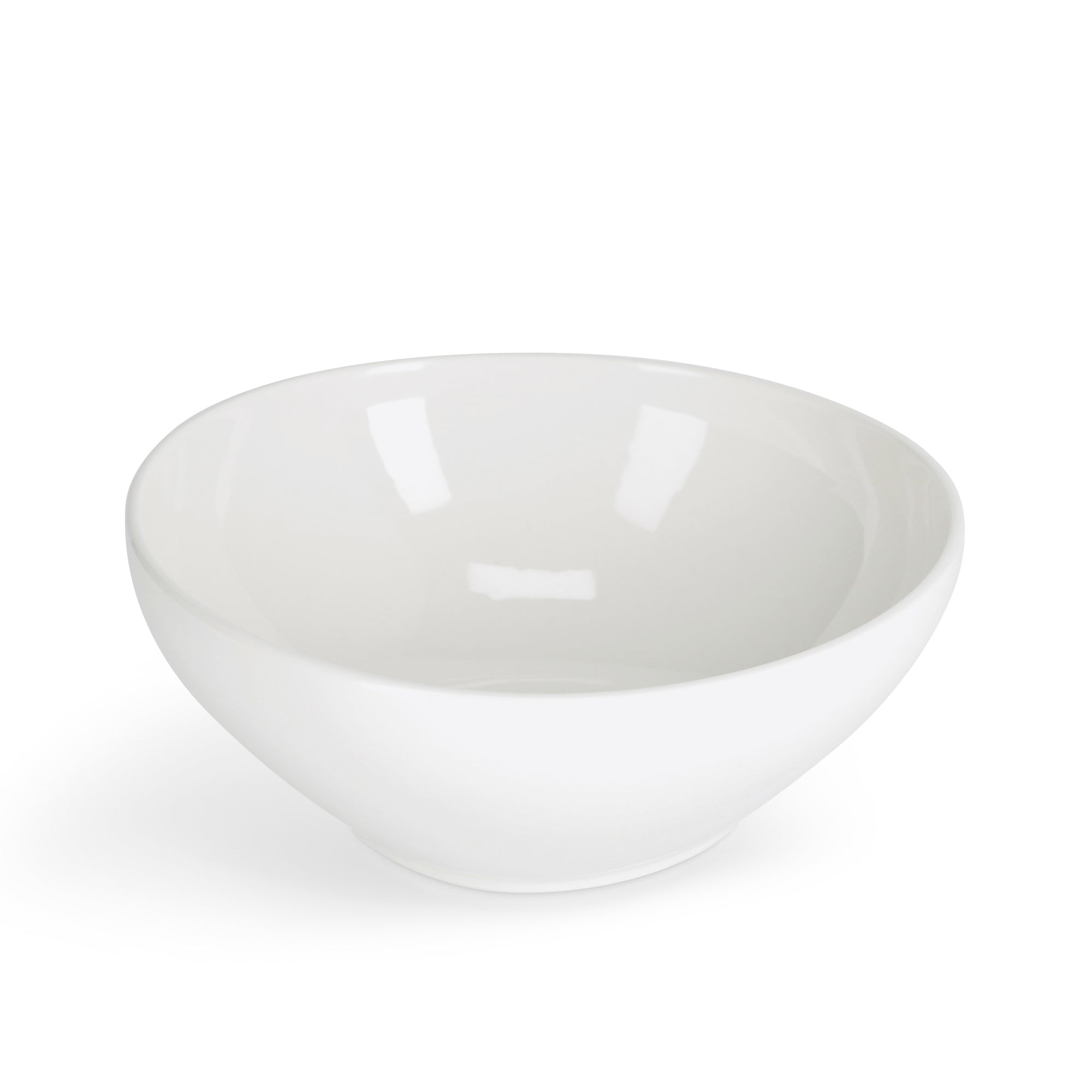 Pahi large round porcelain bowl in white - Product Image