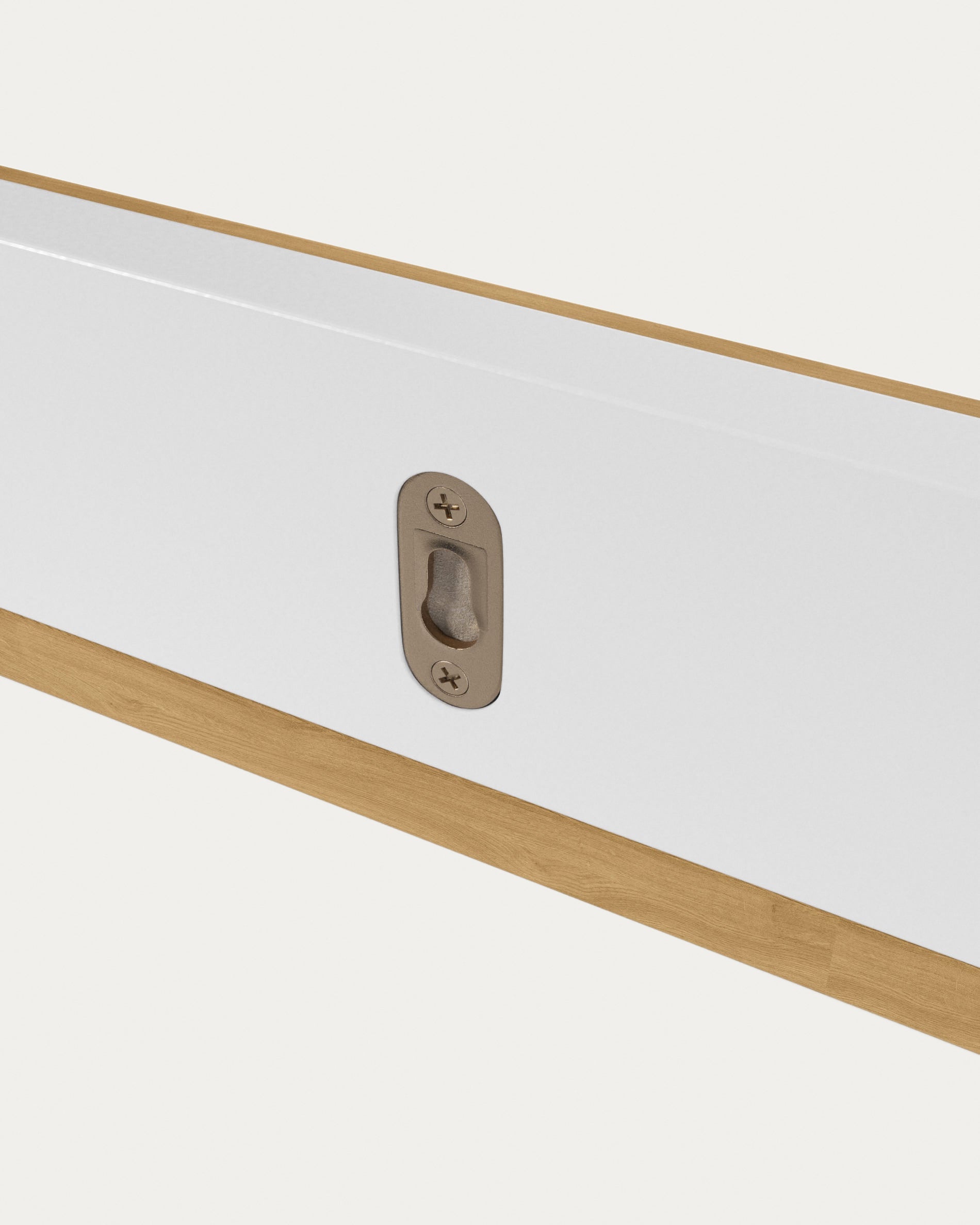 Abilen shelf in oak veneer and white lacquer 80 x 15 cm FSC 100% - Detail