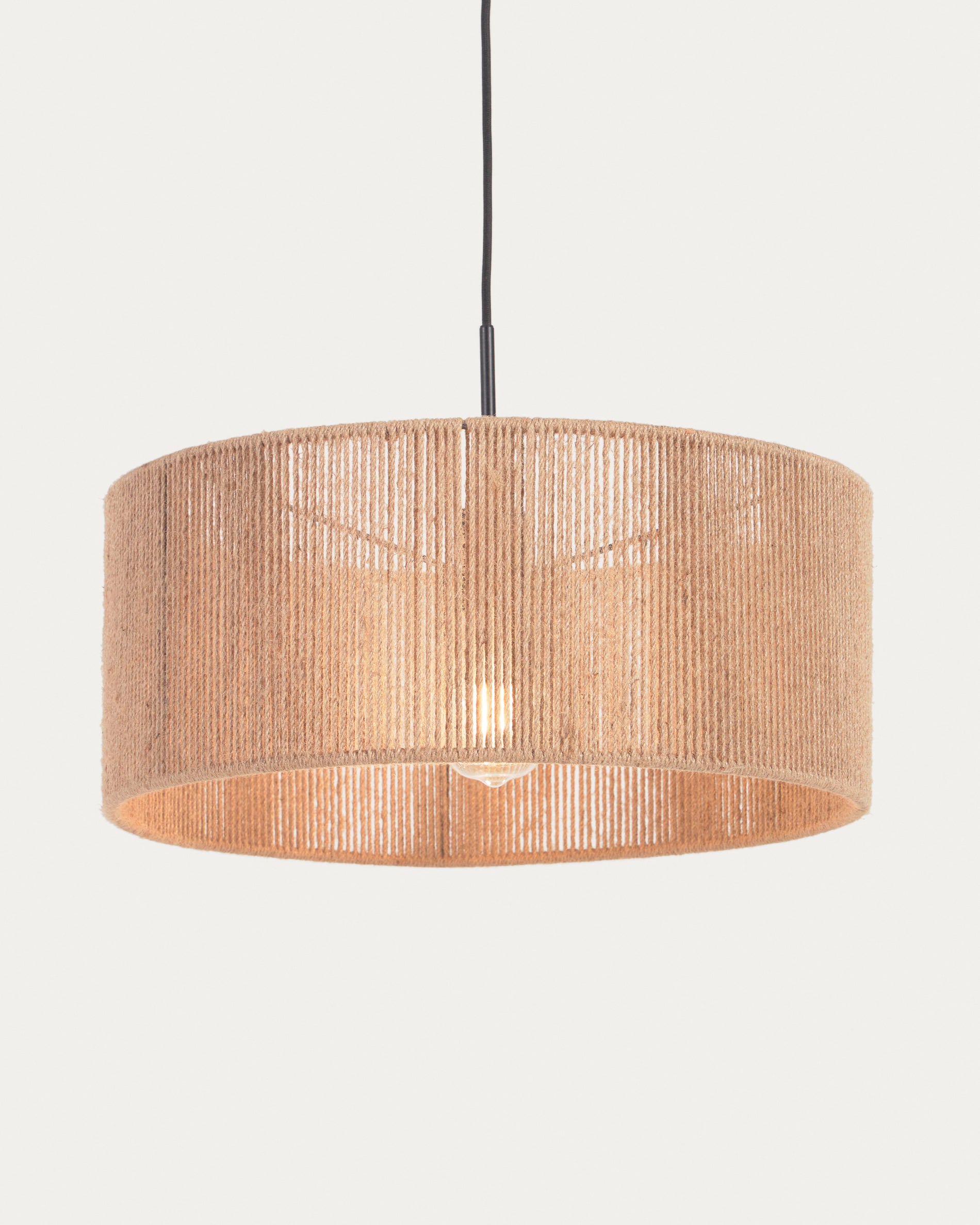 Crista jute light shade with natural finish Ø 47 cm - Detail