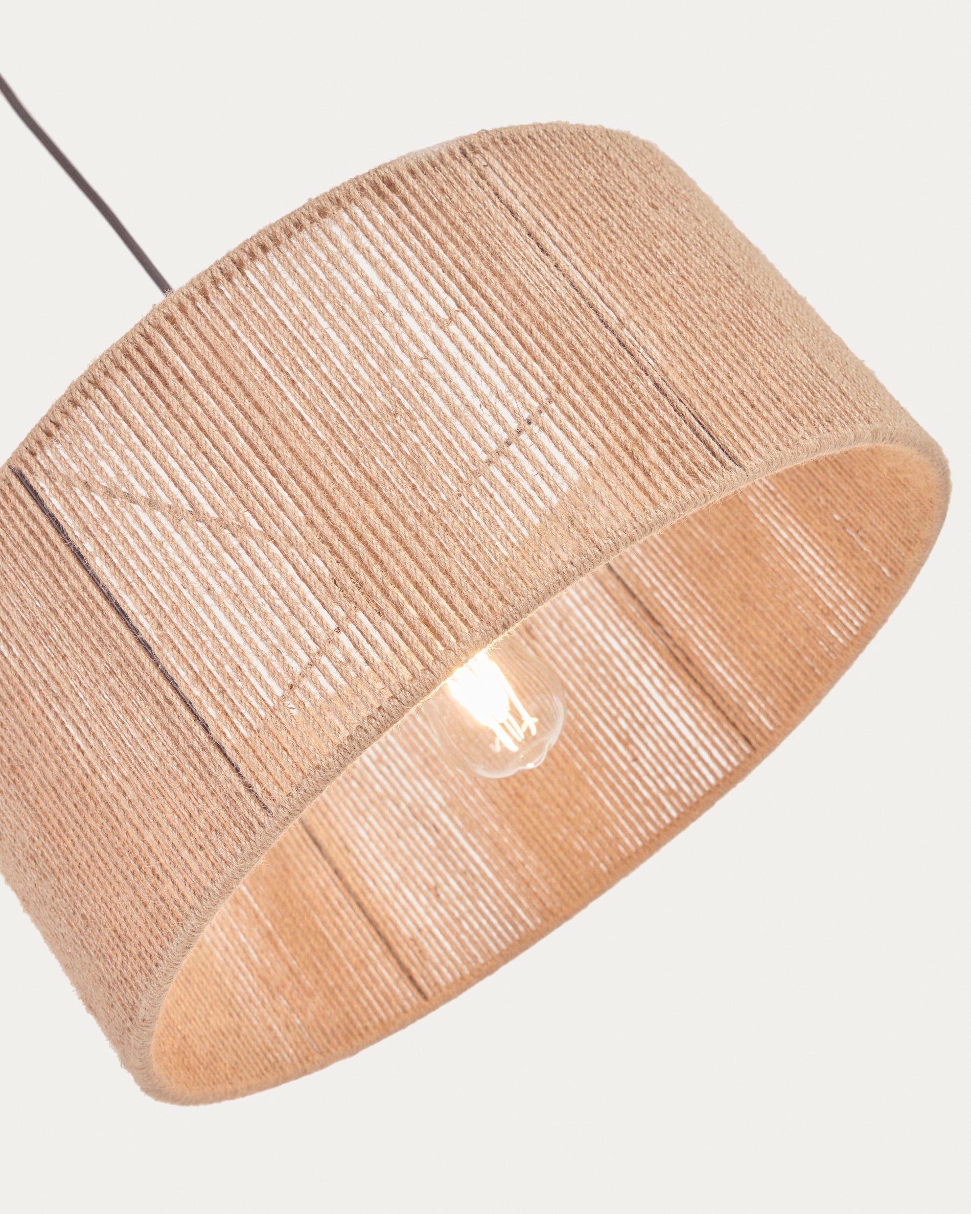Crista jute light shade with natural finish Ø 47 cm - Detail