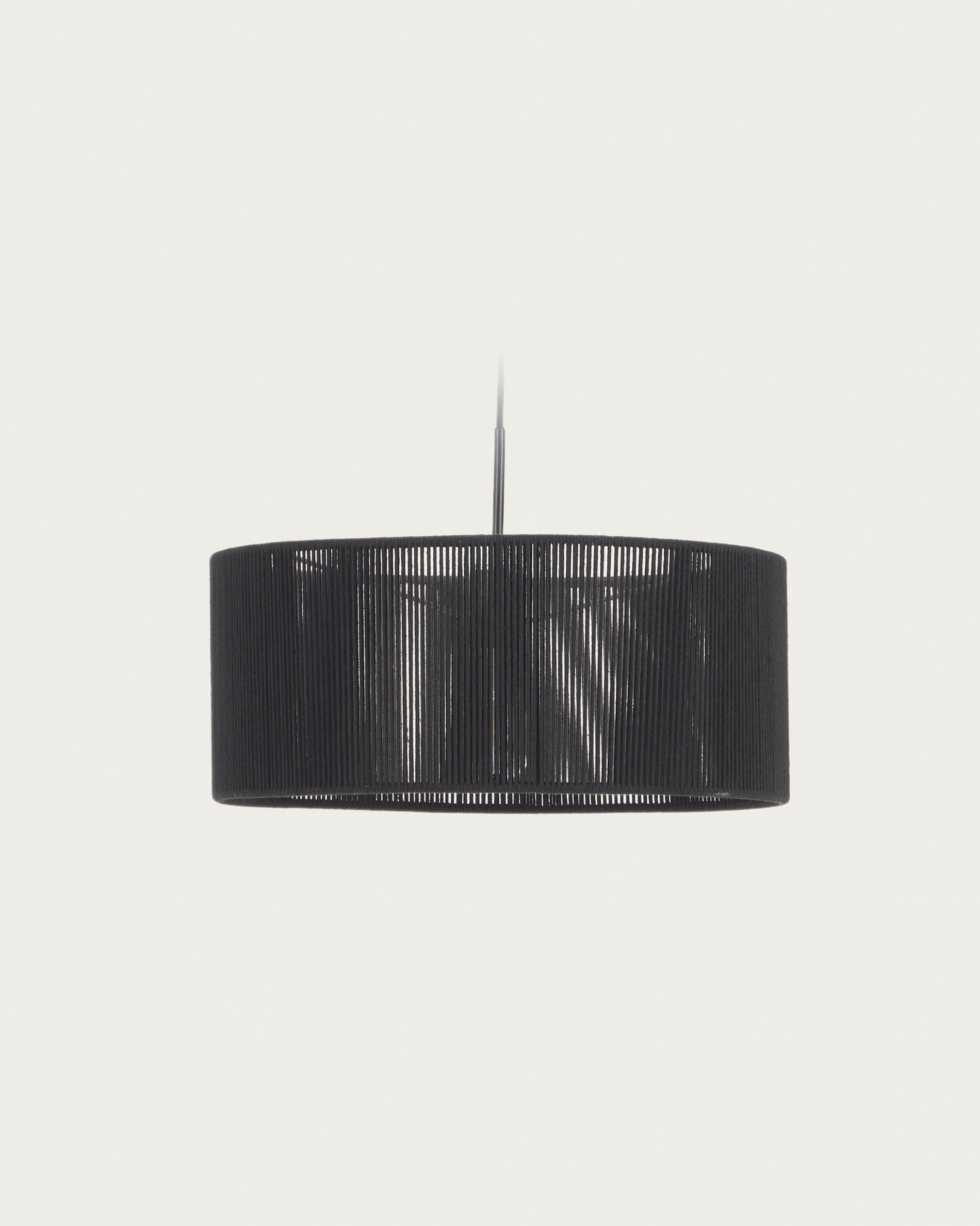 Cantia cotton ceiling light shade with black finish Ø 47 cm - Product View