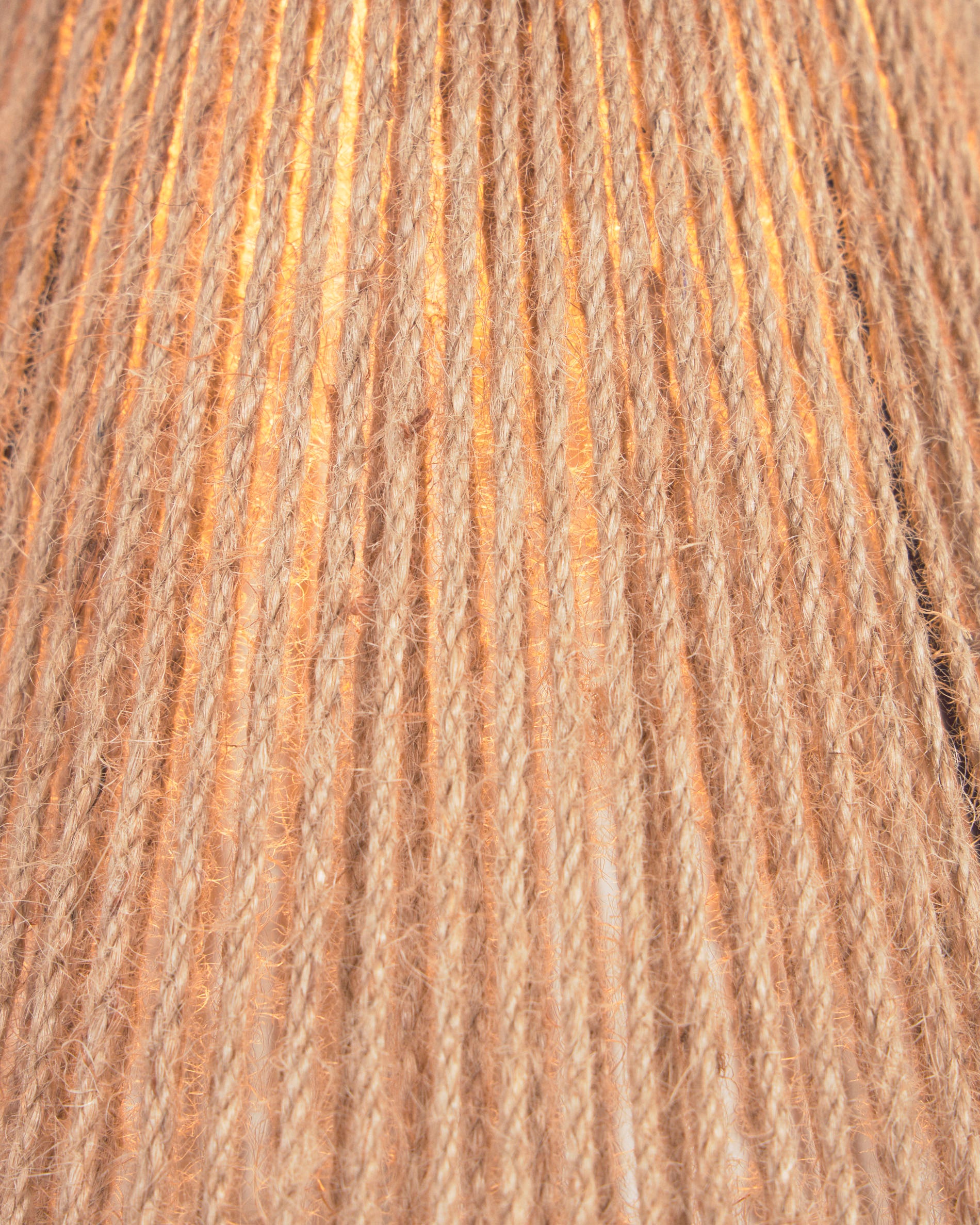 Crista jute light shade with natural finish Ø 24.5 cm - Detail
