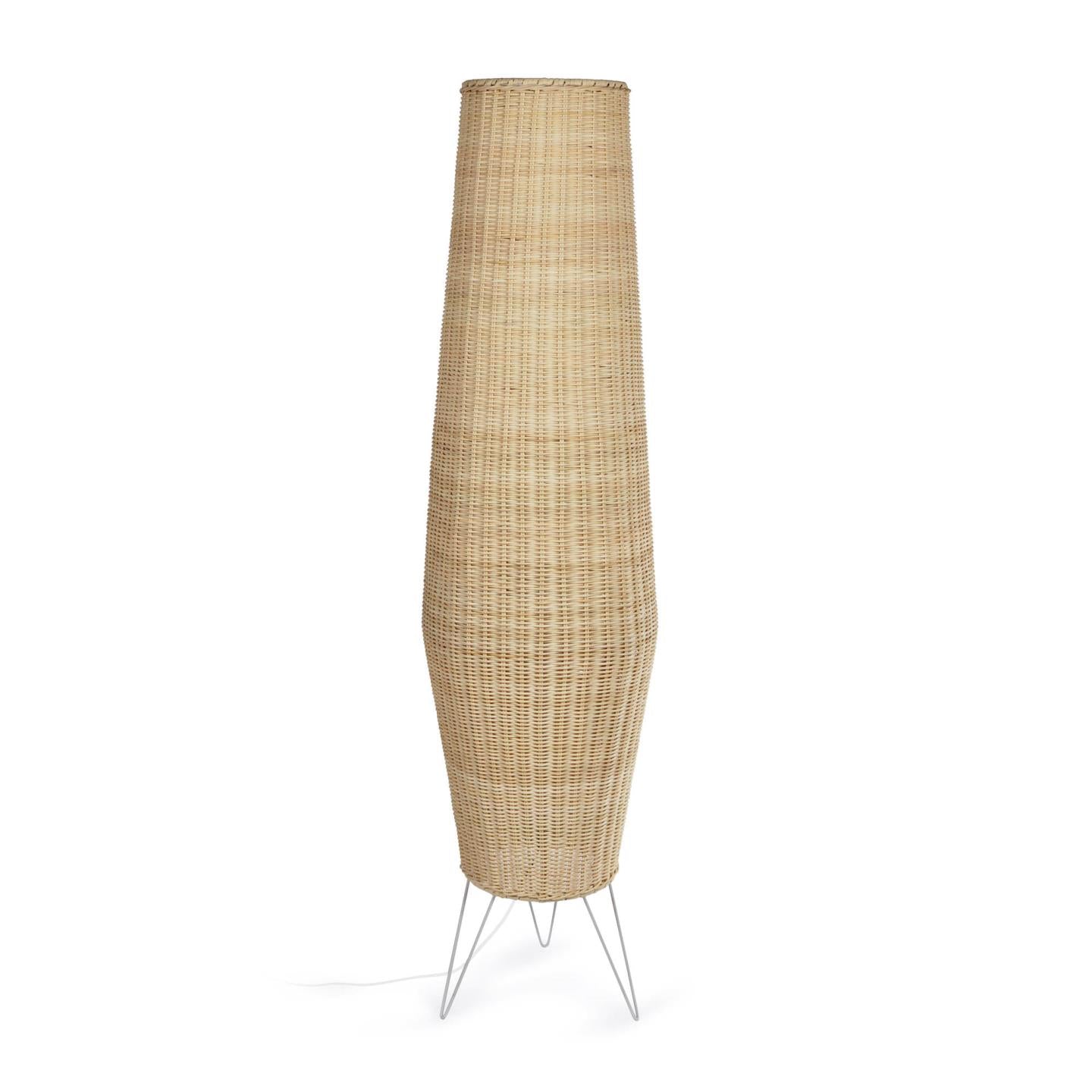 Kamaria large rattan table lamp with natural finish - Product Image