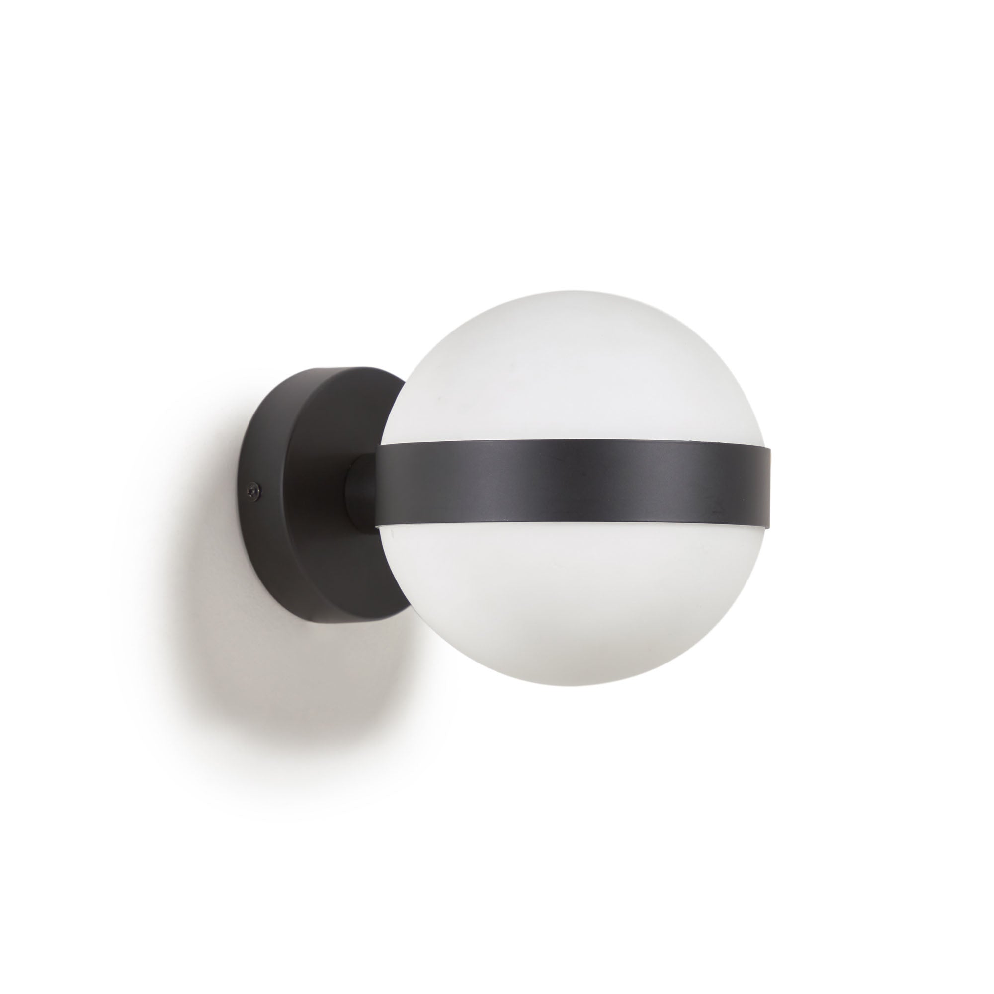 Anasol metal wall sconce with black finish - Product Image