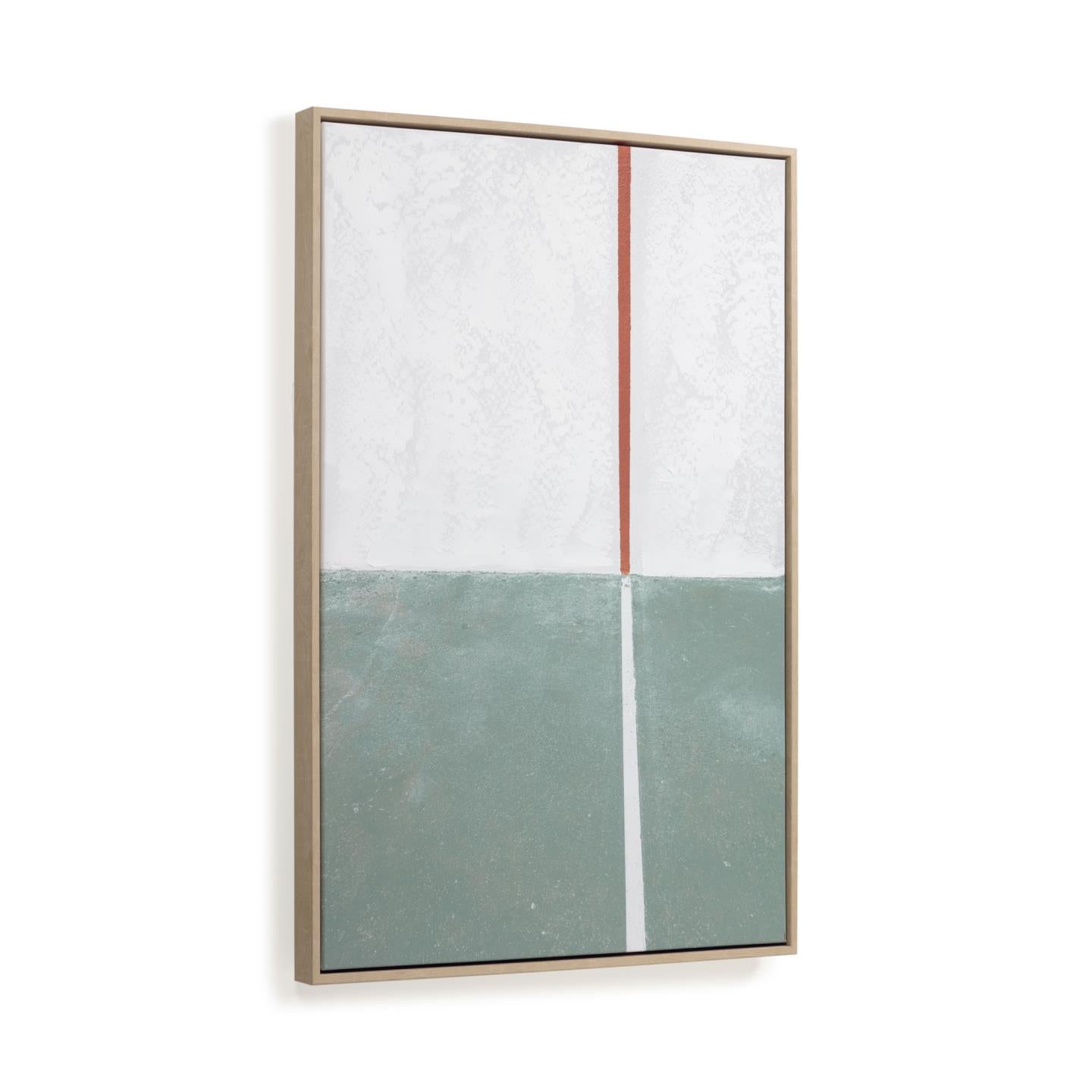 Malvern picture in green and white 50 x 70 cm - Product Image