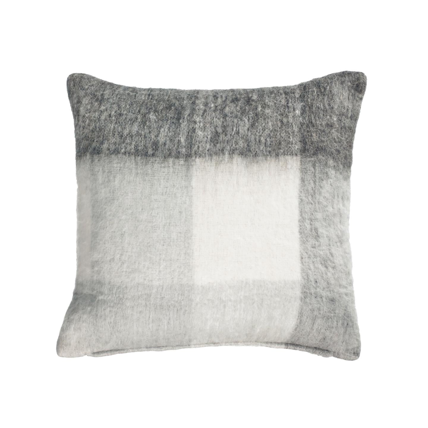 Catarina white and grey check cushion cover 45 x 45 cm - Product Image