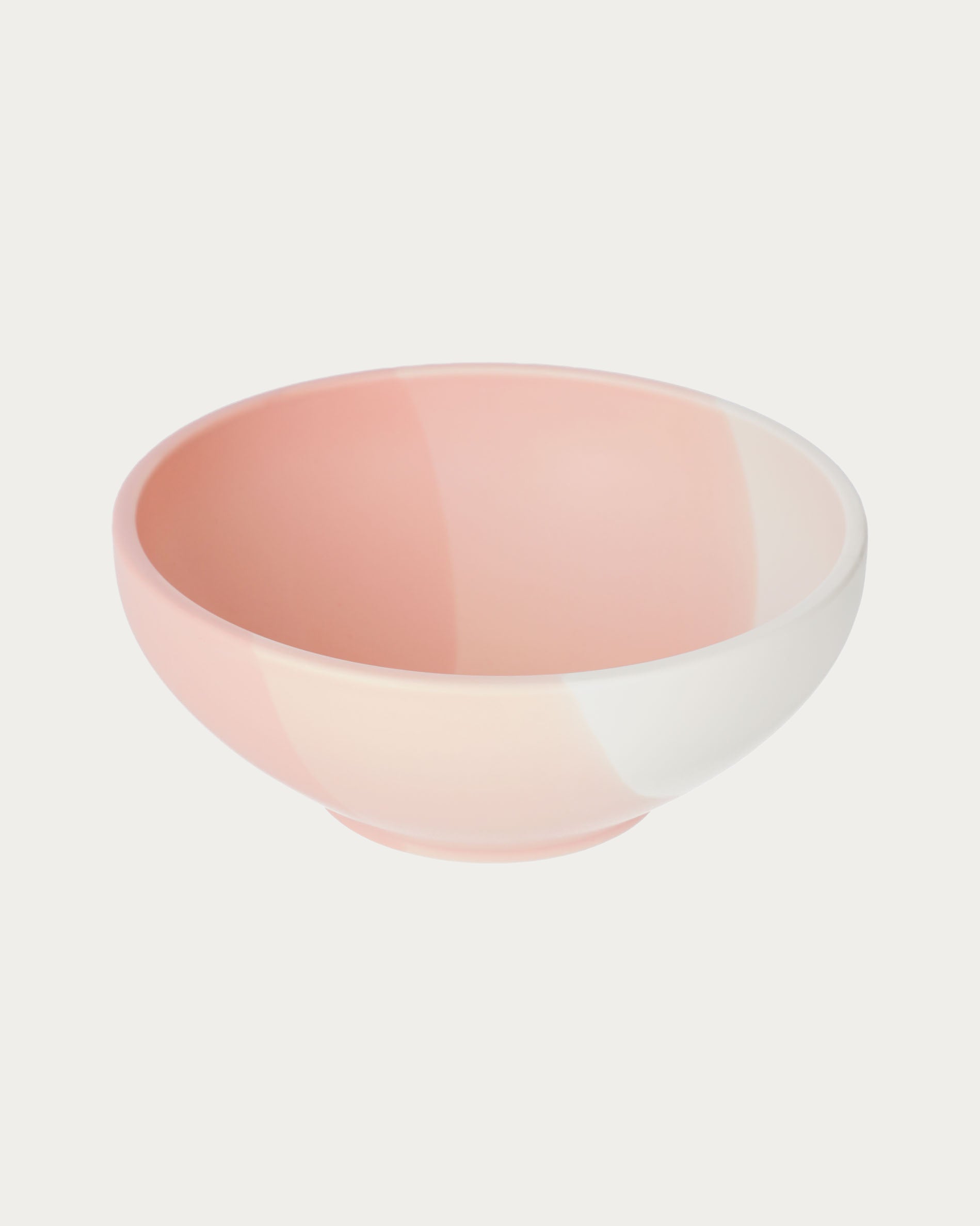 Sayuri large porcelain bowl in pink and white - Product View