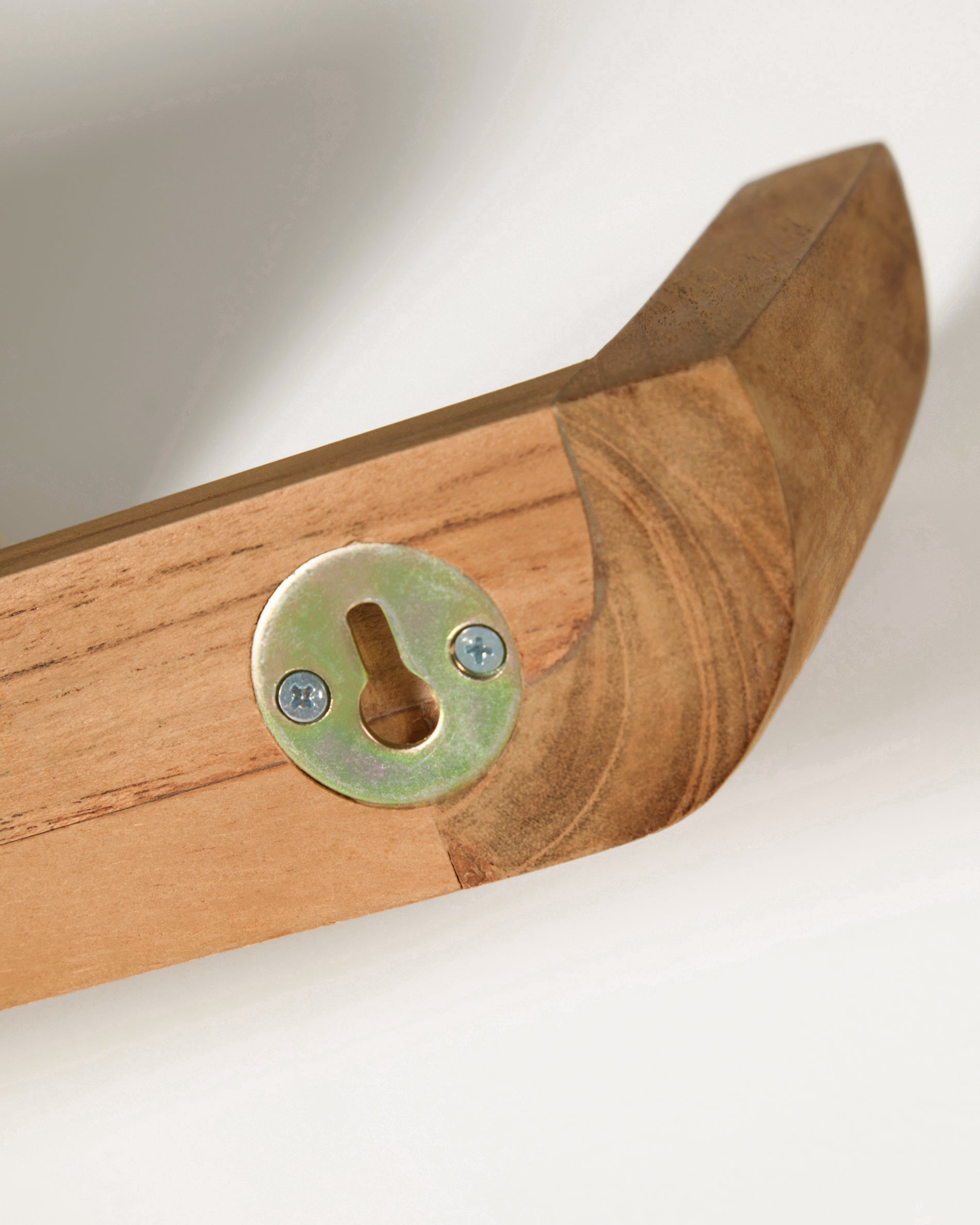 Shamel set of 2 solid teak shelves 50 x 5 cm - Detail