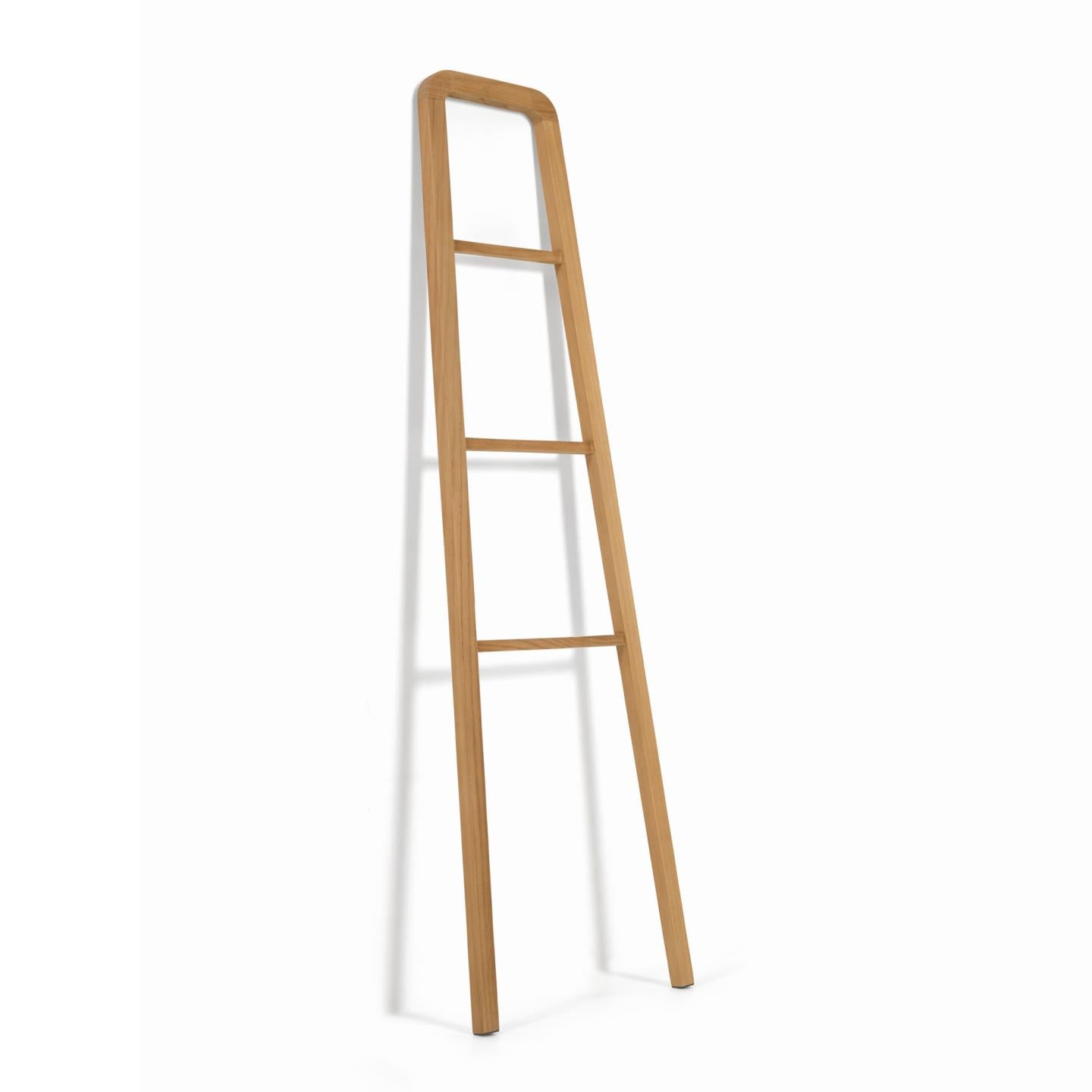 Uliana solid teak towel rail with natural finish 50 x 160 cm - Product Image