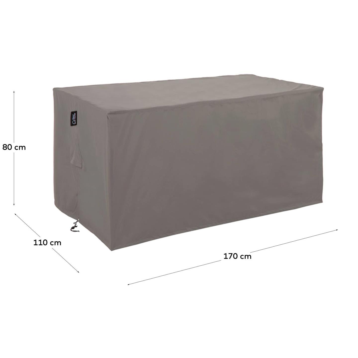Iria protective cover for small outdoor rectangular tables max. 170 x 110 cm - Measurements