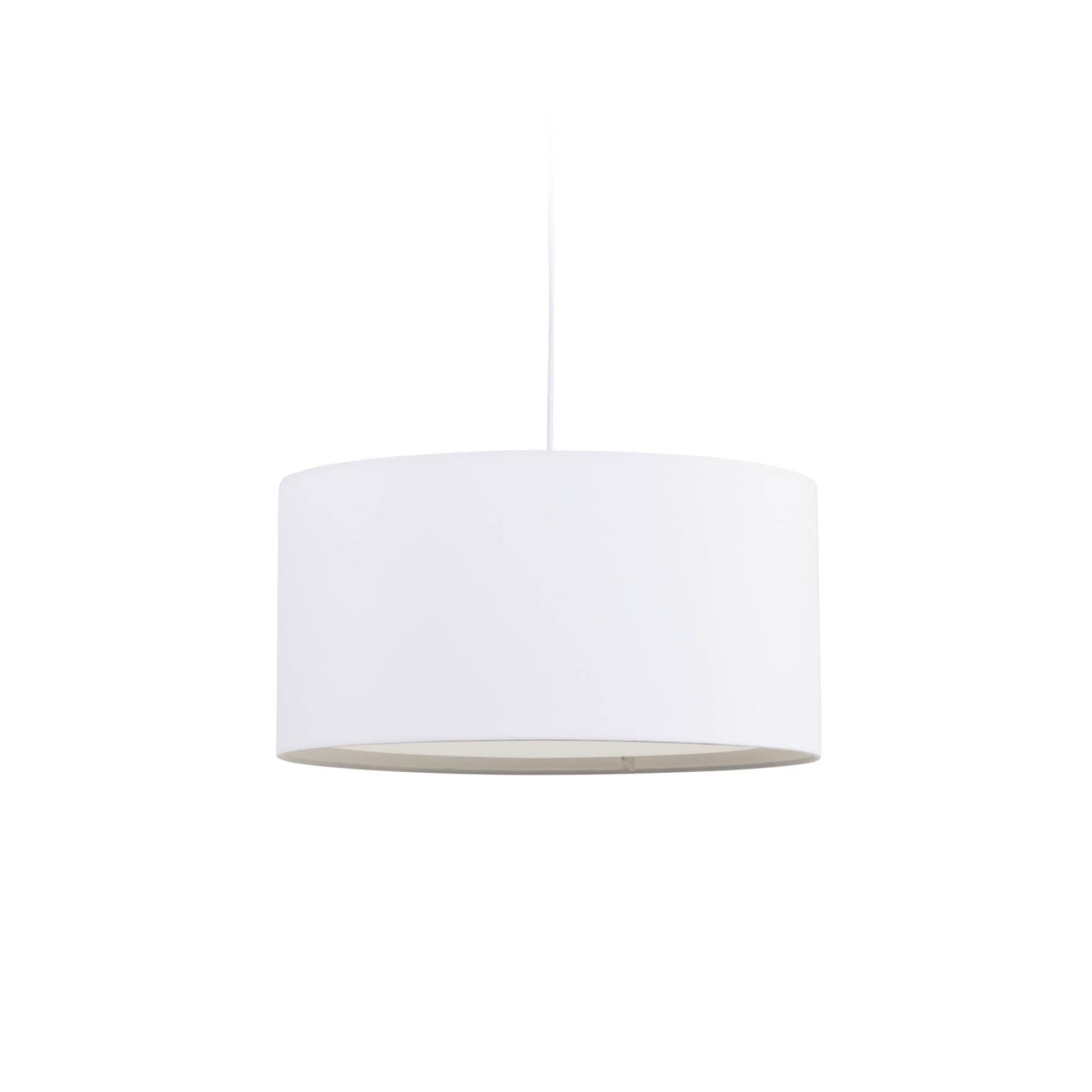 White Santana ceiling light shade with white diffuser Ø 40 cm - Product Image