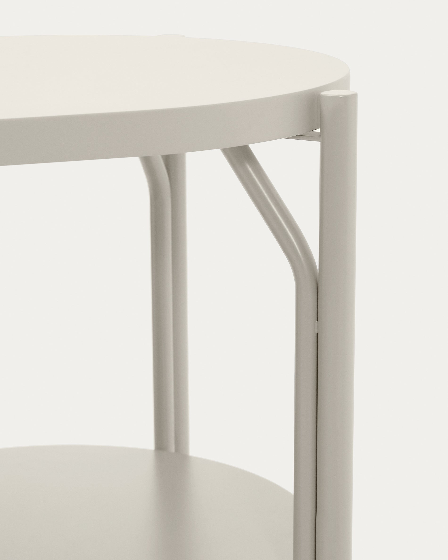 Arely bathroom vanity unit with steel structure and white lacquered MDF 90 x 40cm - Detail