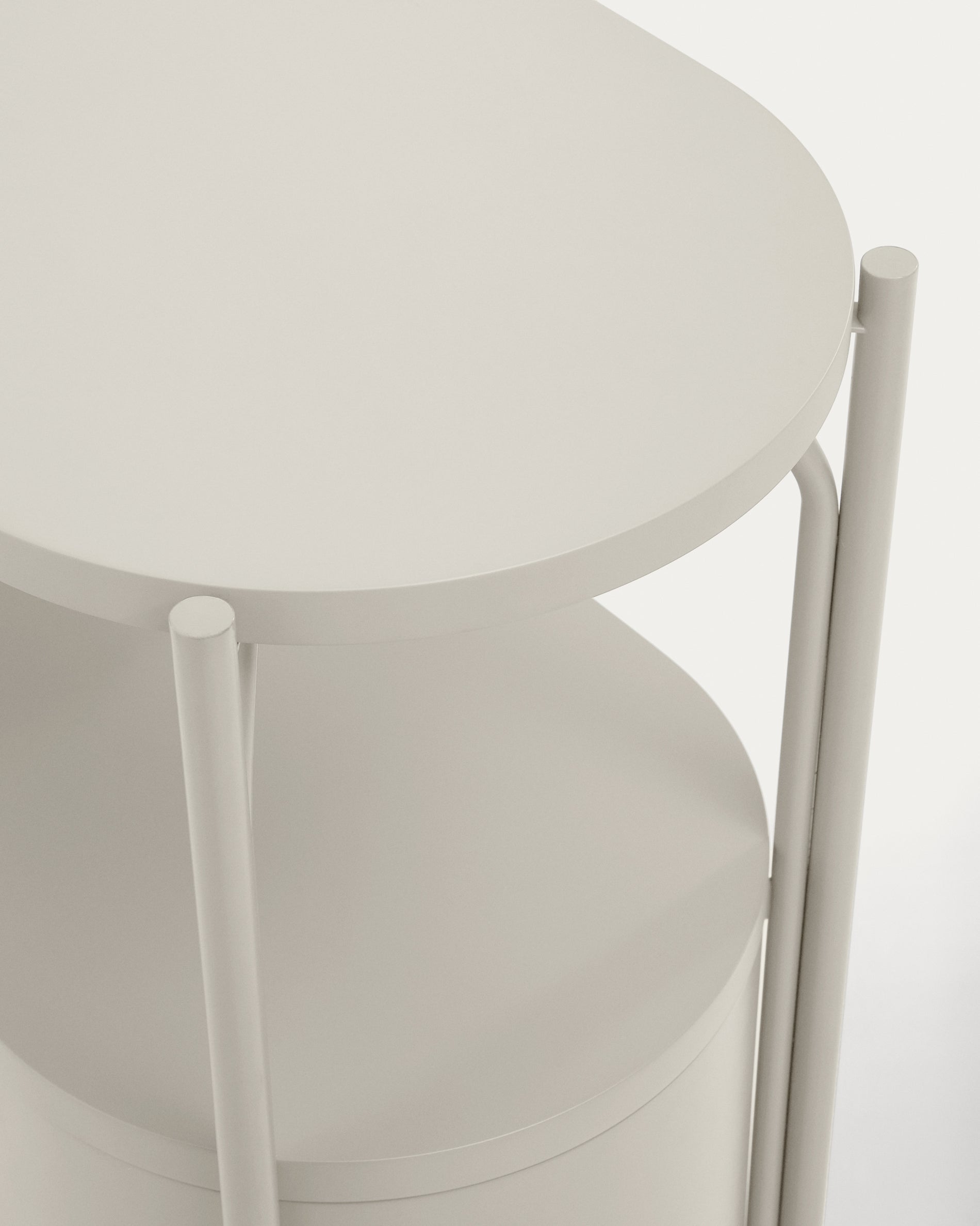 Arely bathroom vanity unit with steel structure and white lacquered MDF 90 x 40cm - Detail