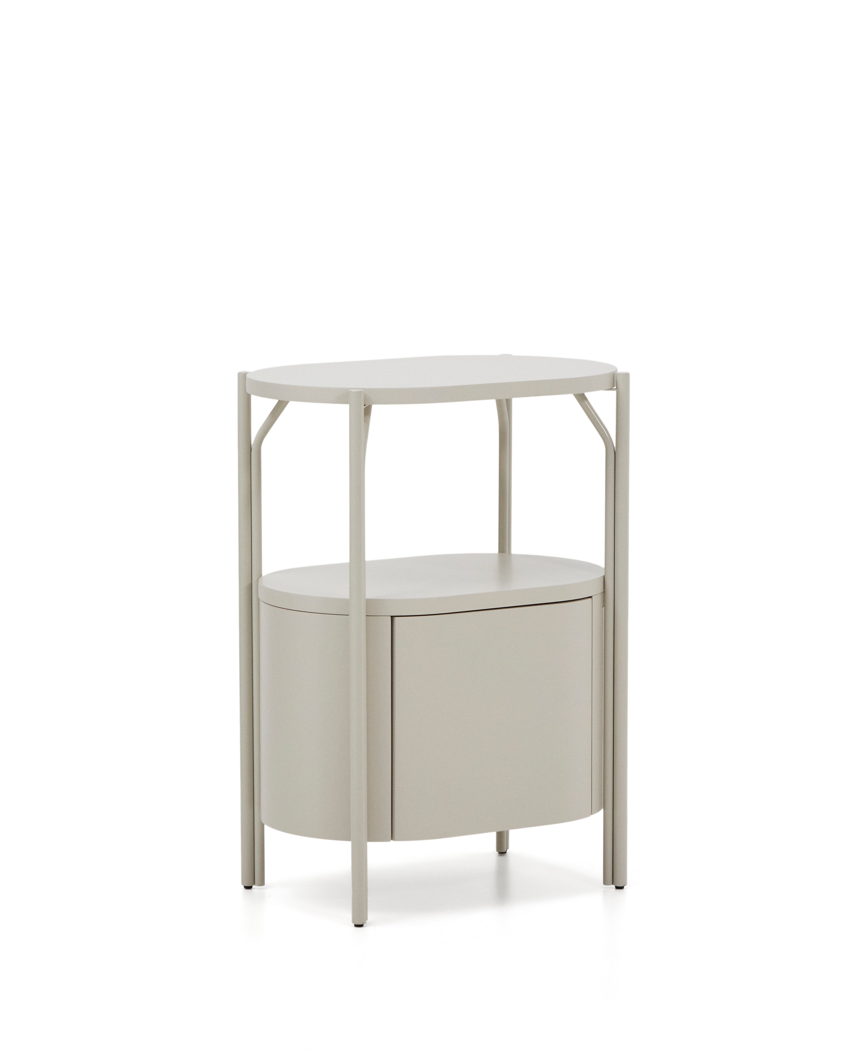 Arely bathroom vanity unit with steel structure and white lacquered MDF 60 x 40cm - Product Image