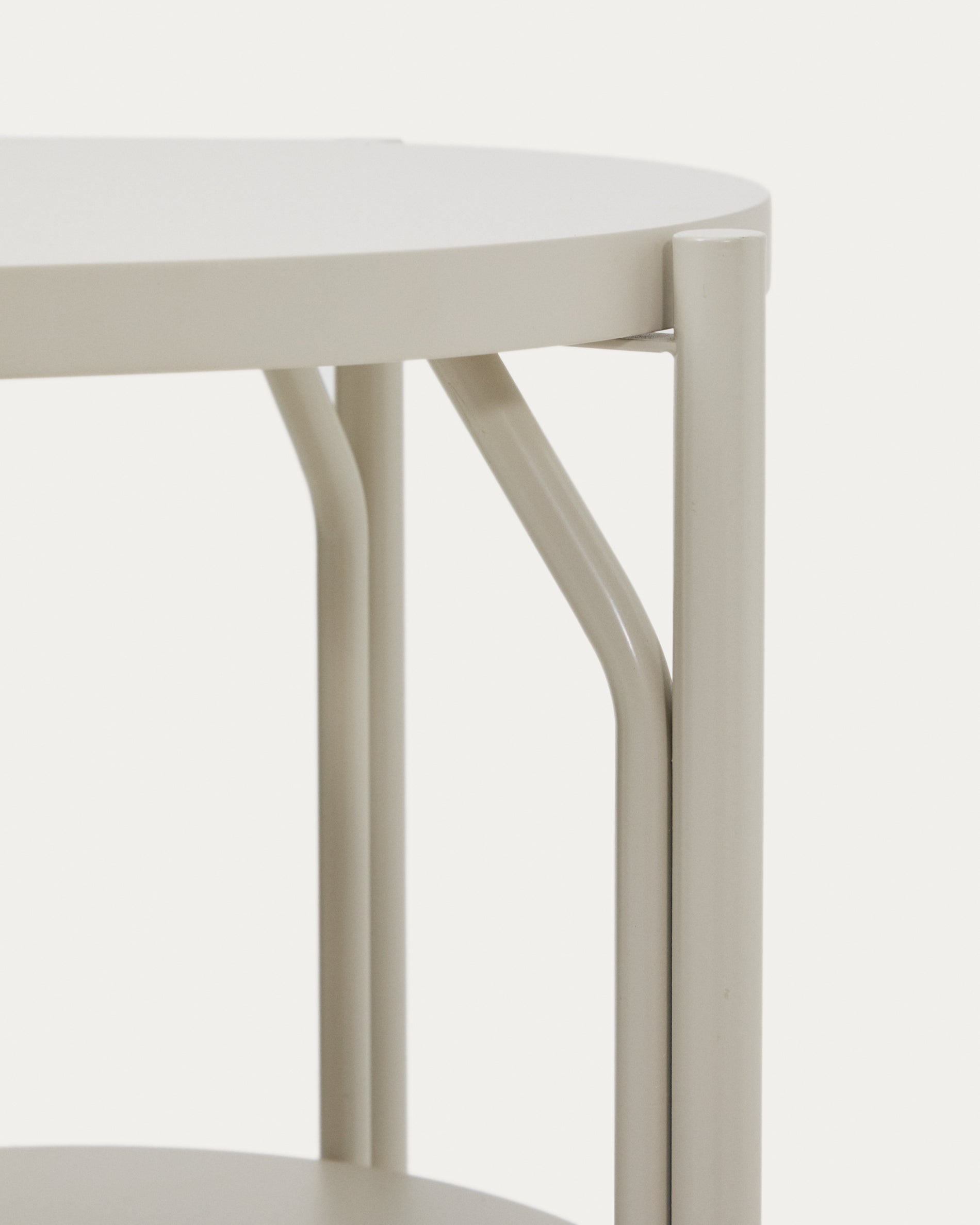 Arely bathroom vanity unit with steel structure and white lacquered MDF 60 x 40cm - Detail