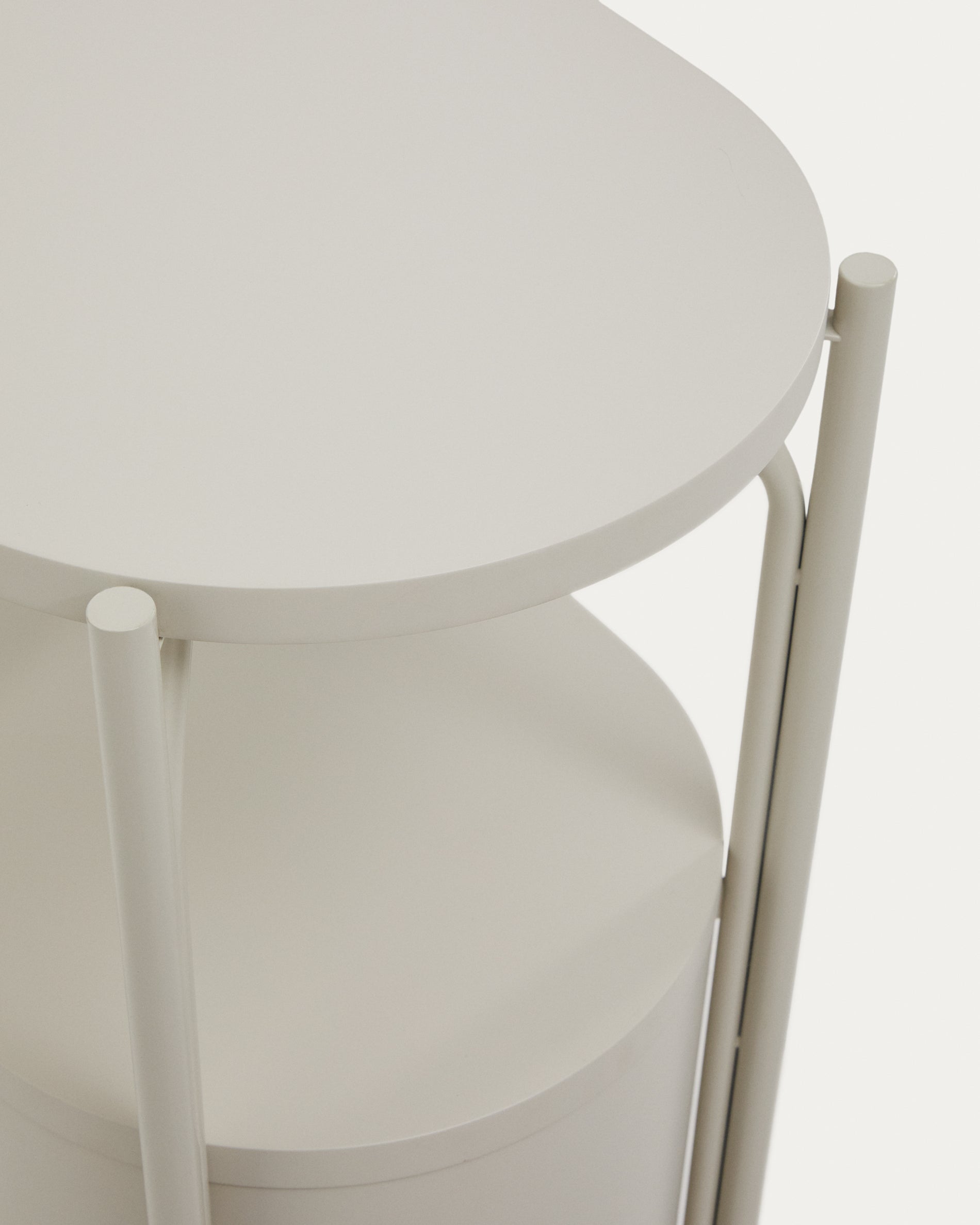 Arely bathroom vanity unit with steel structure and white lacquered MDF 60 x 40cm - Detail