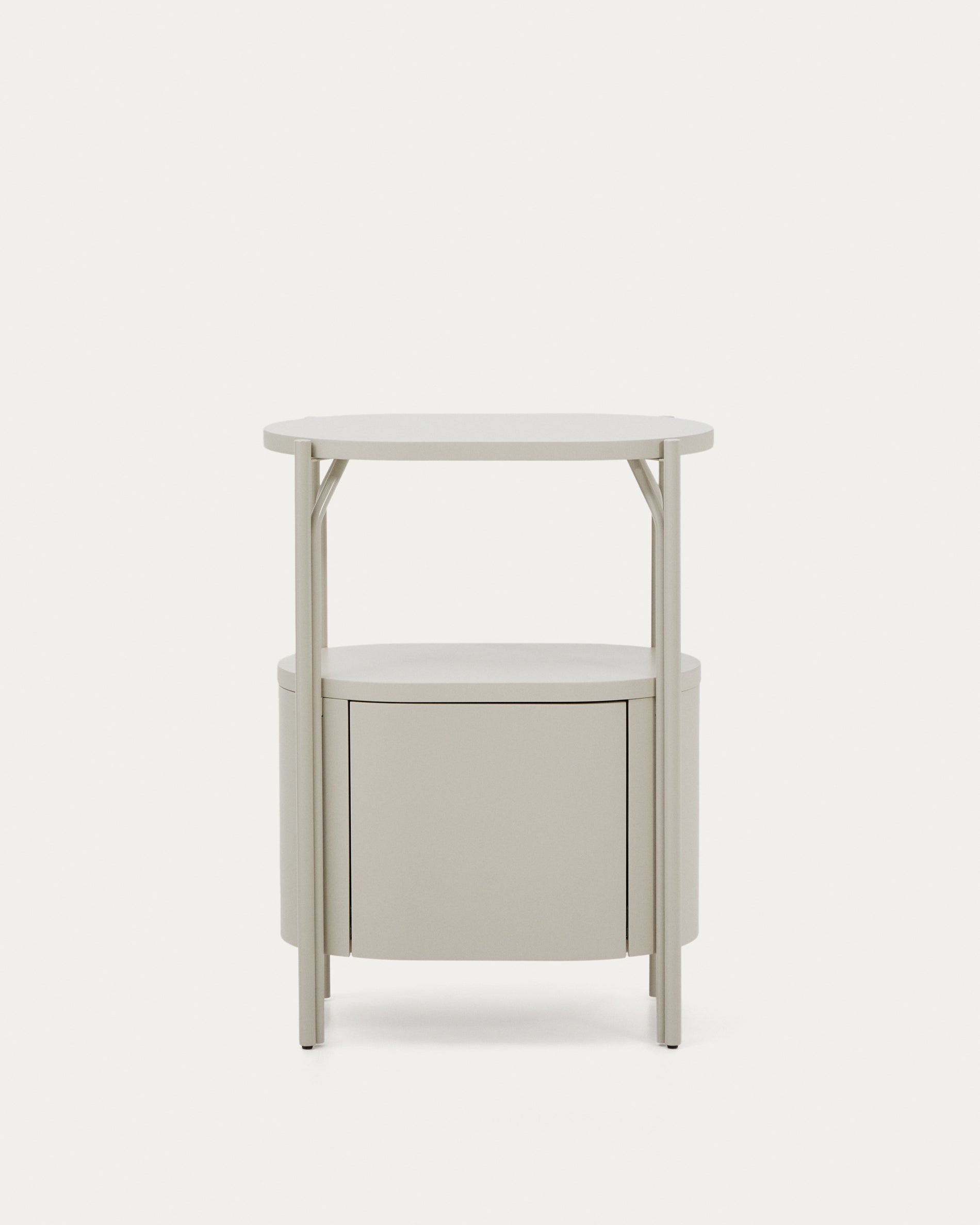 Arely bathroom vanity unit with steel structure and white lacquered MDF 60 x 40cm - Product View