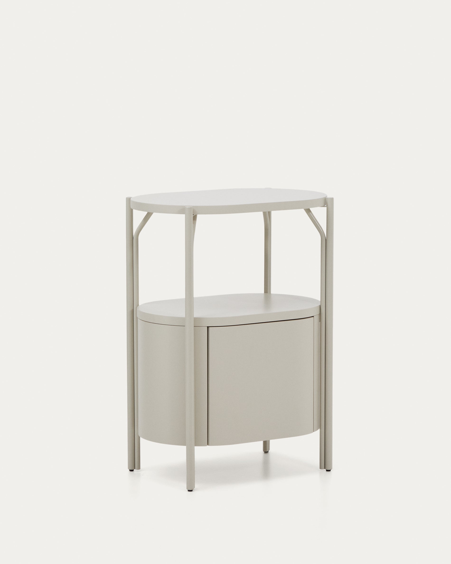 Arely bathroom vanity unit with steel structure and white lacquered MDF 60 x 40cm - Product View