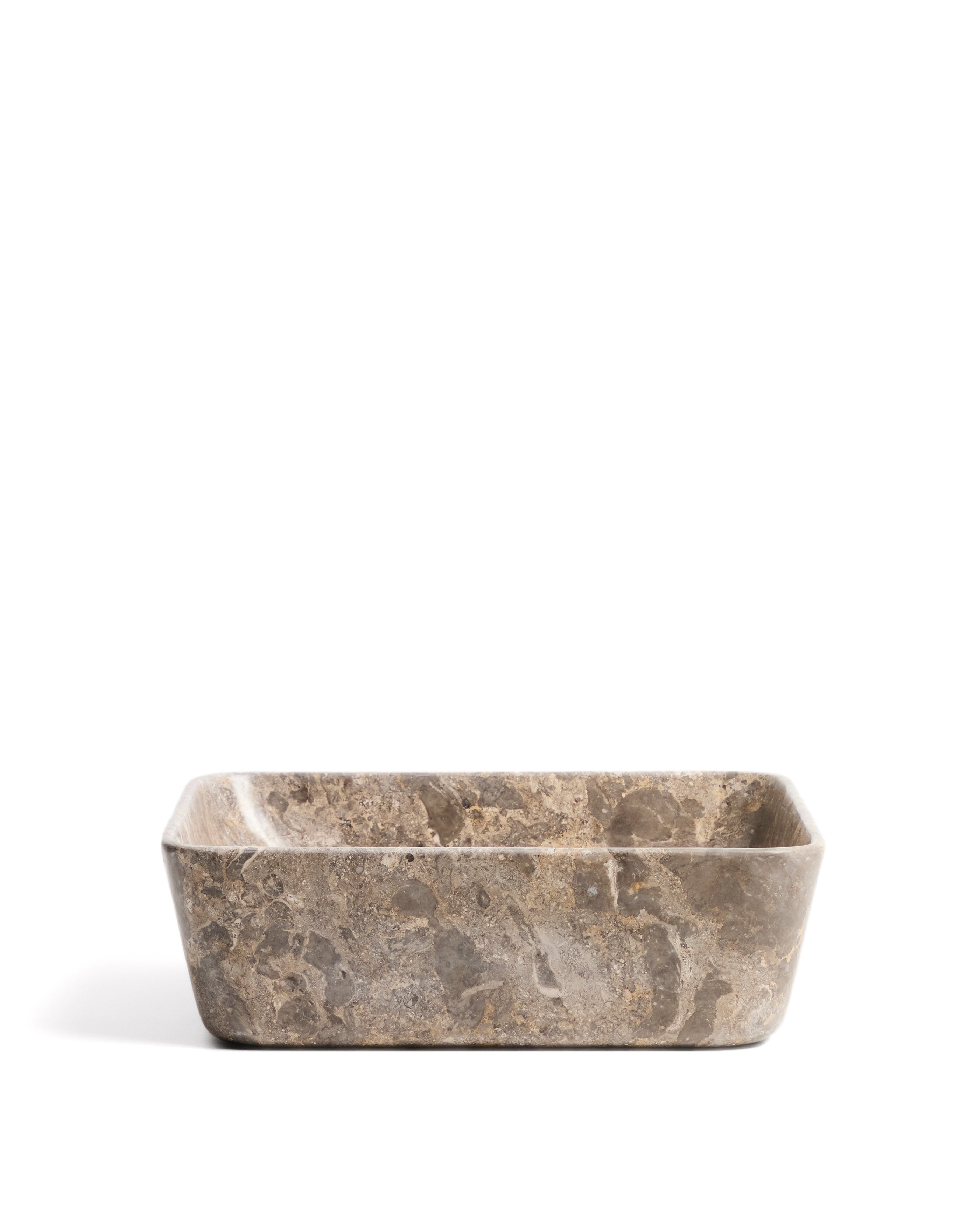Darnen grey marble countertop washbasin 40 x 40cm - Product Image
