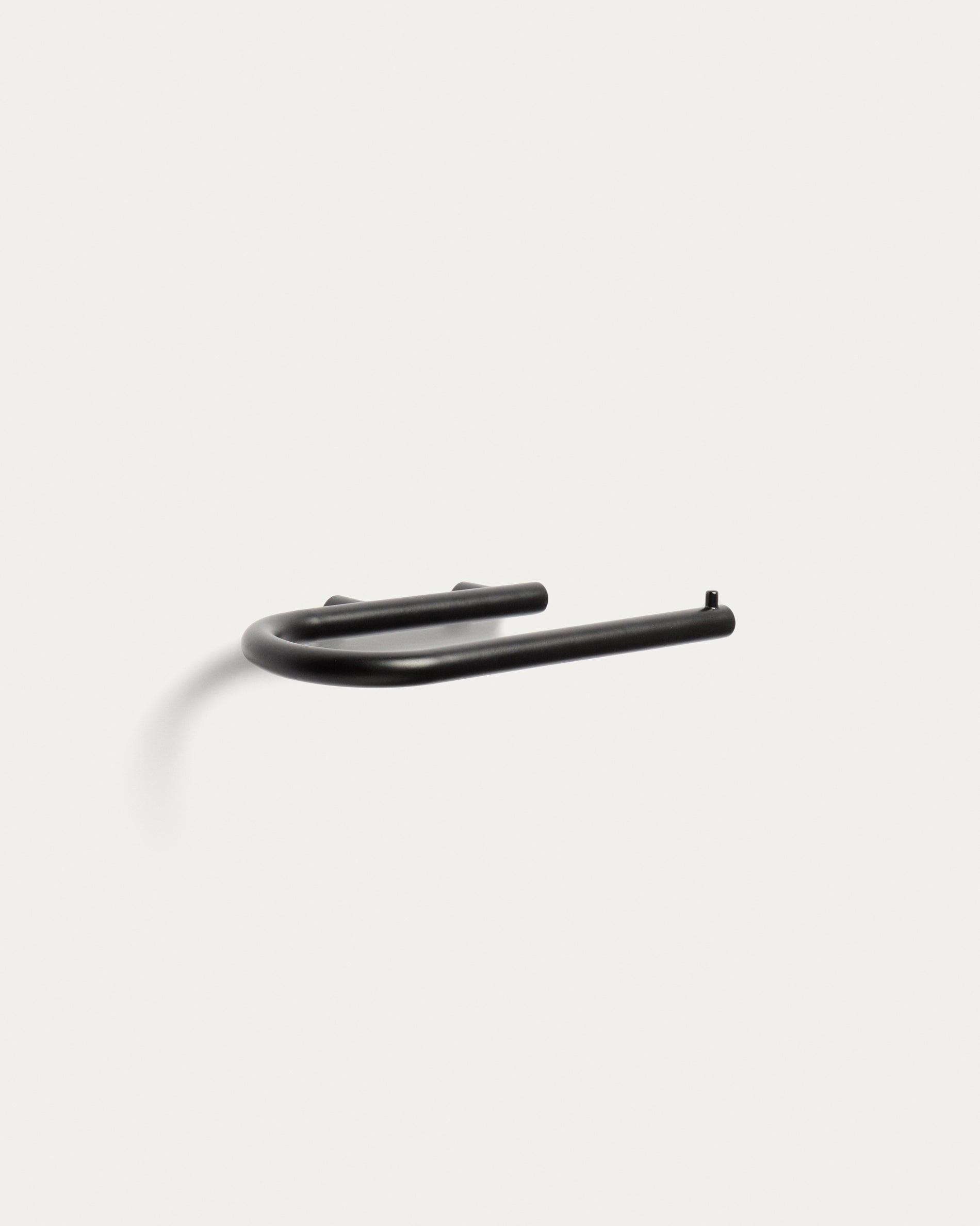Black metal Arely toilet roll holder - Product View