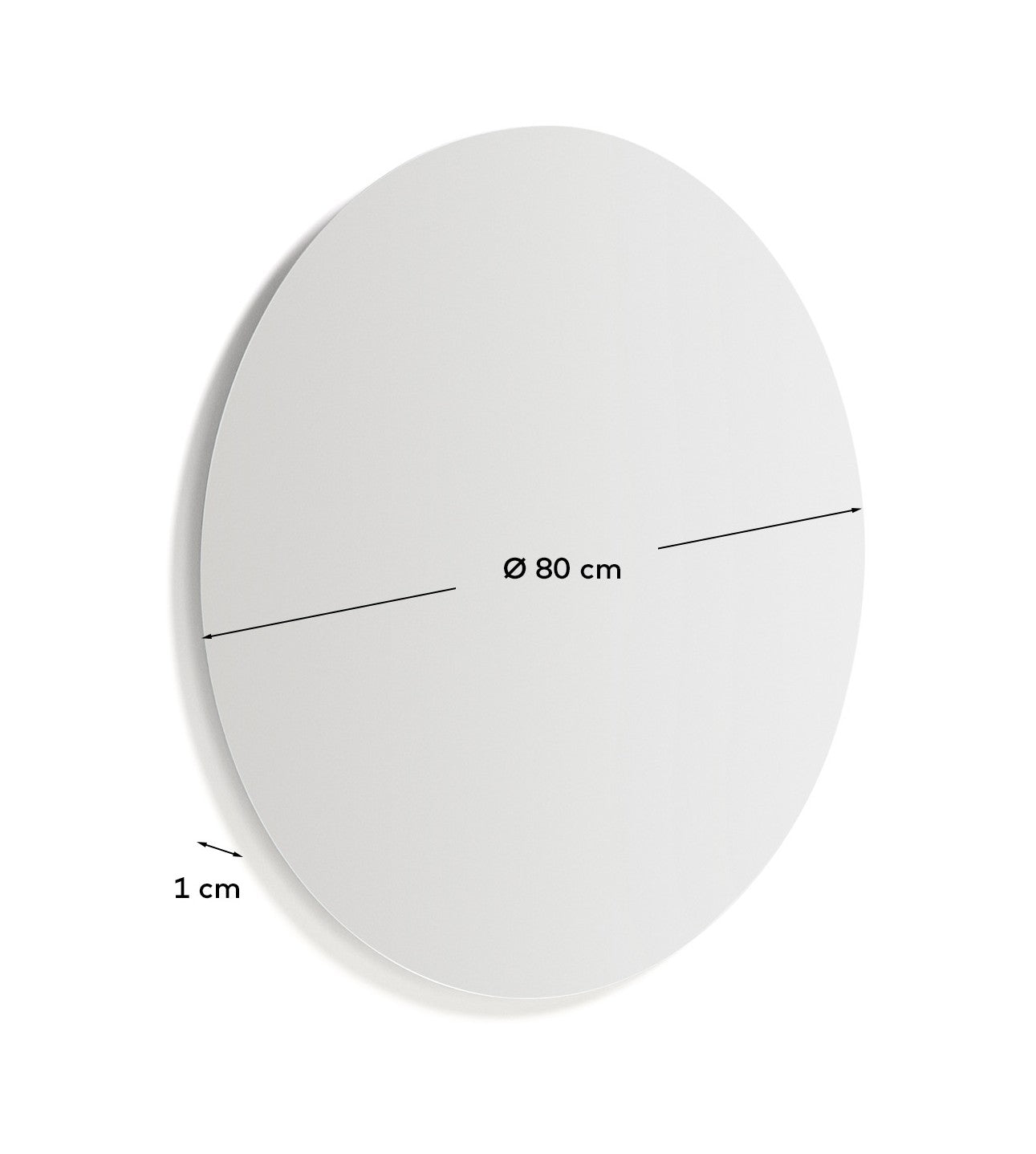 Donia round bathroom mirror Ø 80cm - Measurements