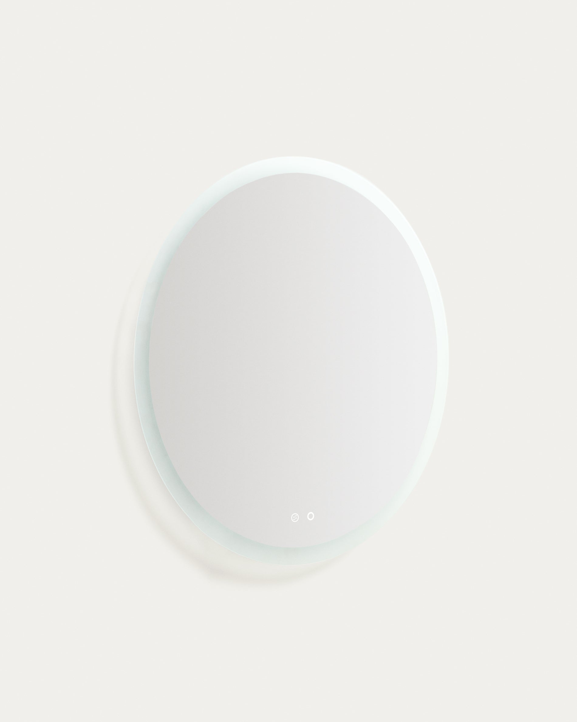 Mervi round bathroom mirror with LED light and anti-fog Ø 80cm - Product View