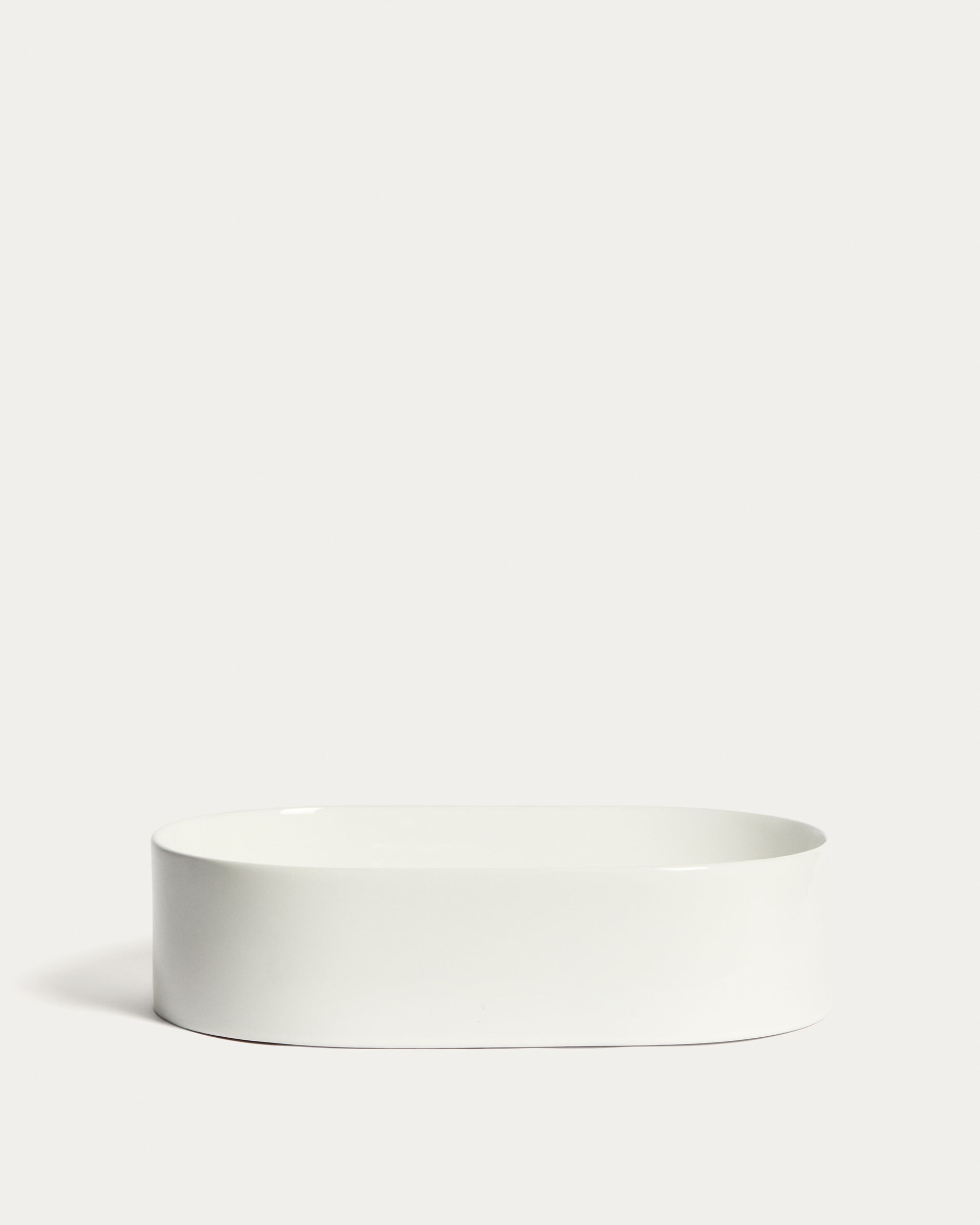 Ovara countertop basin in white glazed ceramic 50 x 31 cm - Product View