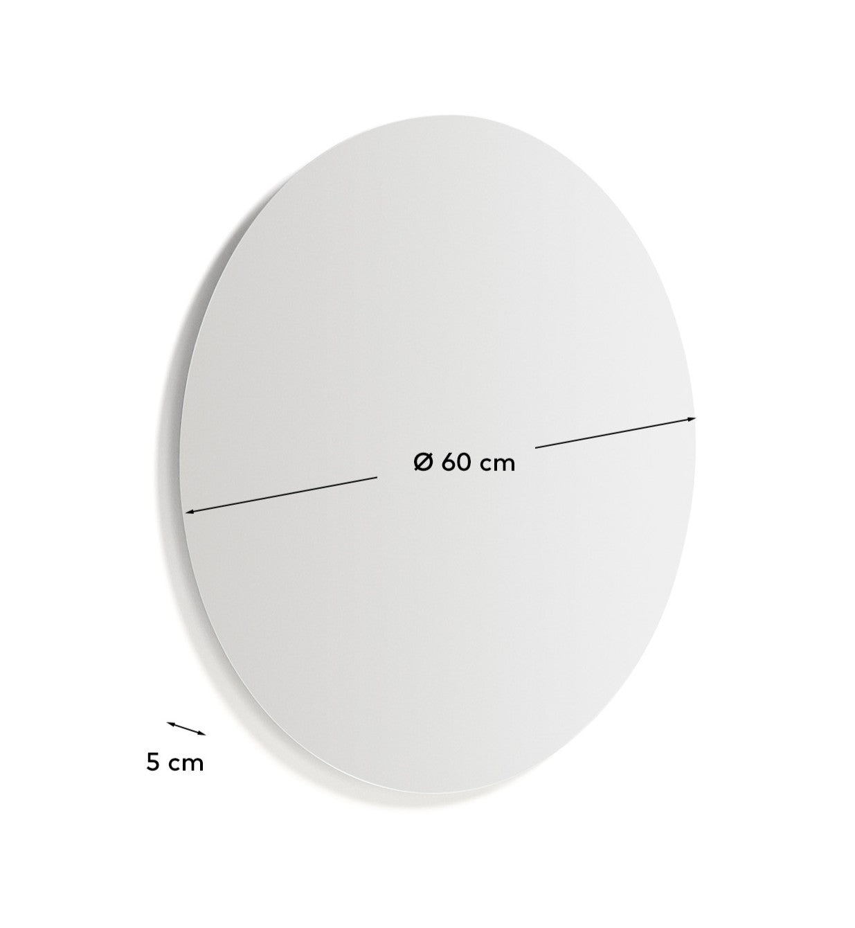 Donia round bathroom mirror Ø 60cm - Measurements