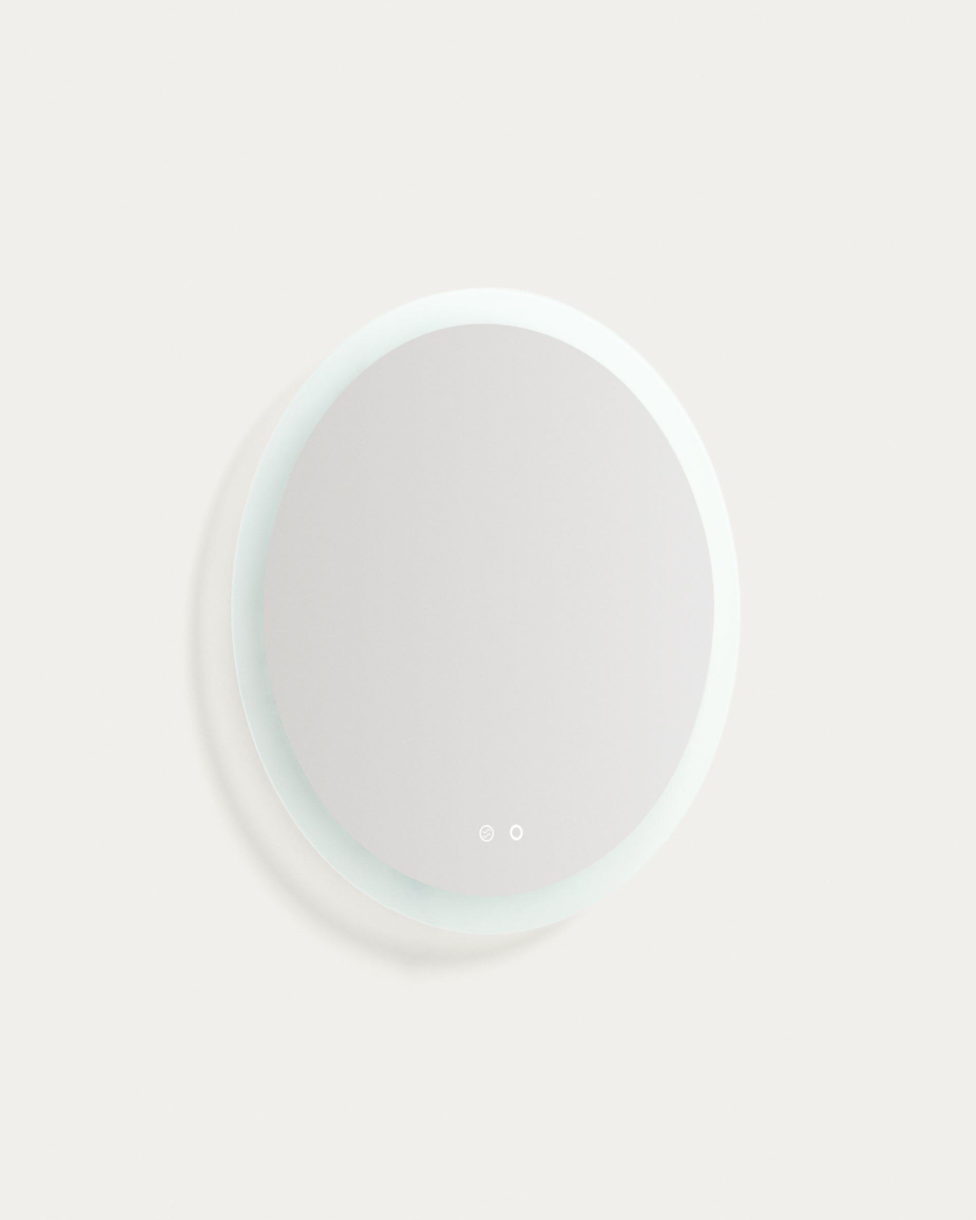 Mervi round bathroom mirror with LED light and anti-fog Ø 60cm - Product View