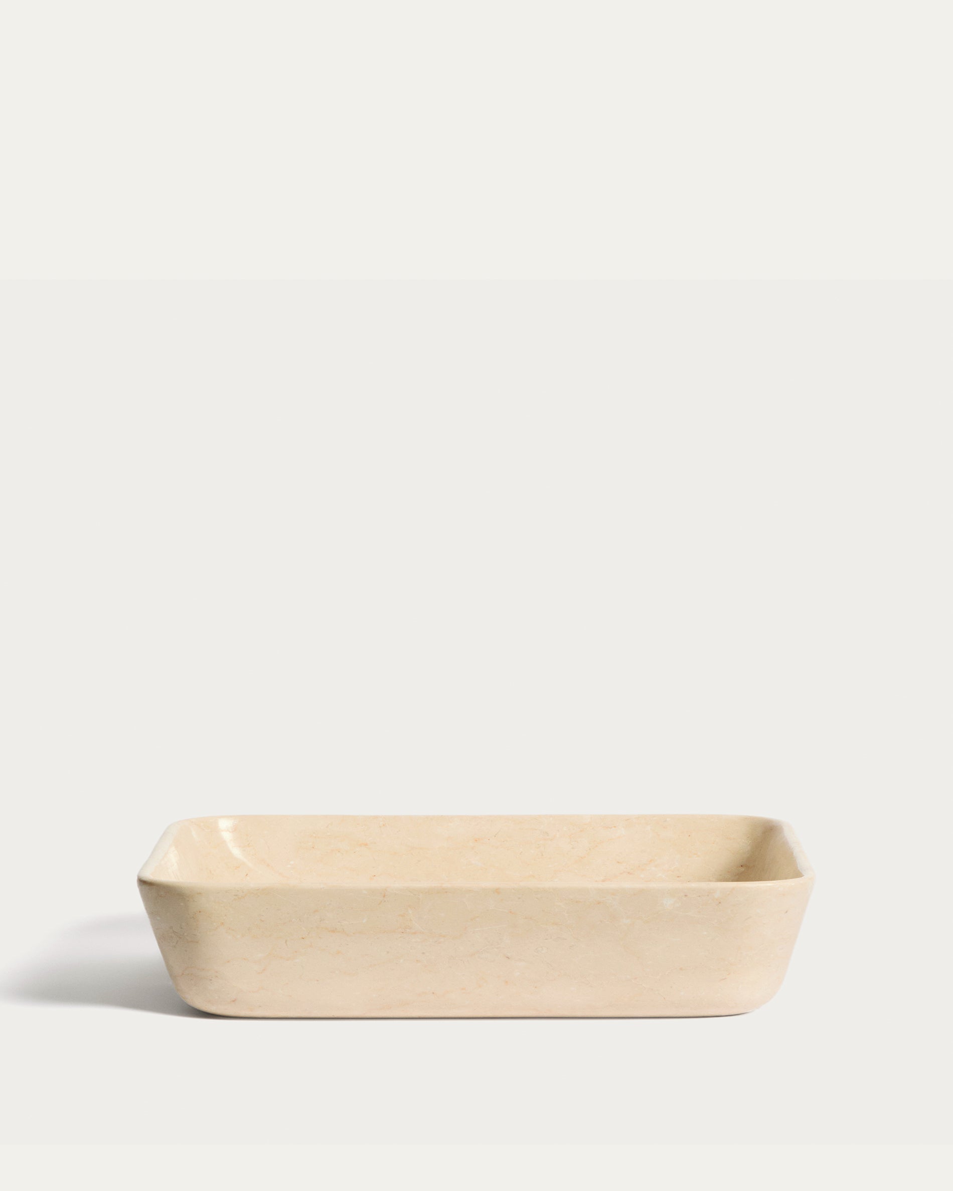 Darnen beige marble countertop washbasin 55 x 35cm - Product View