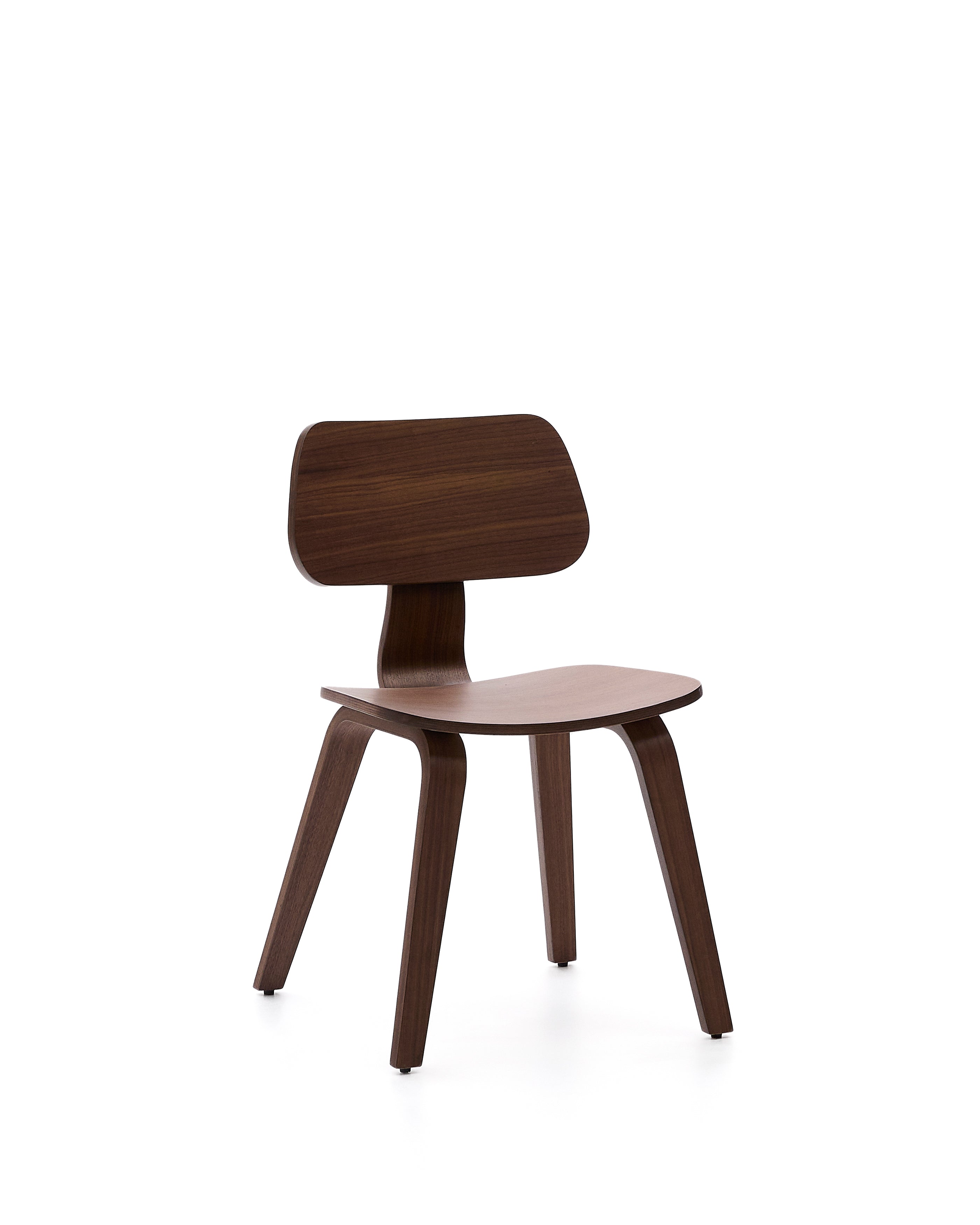 Gena chair in walnut veneer - Product Image