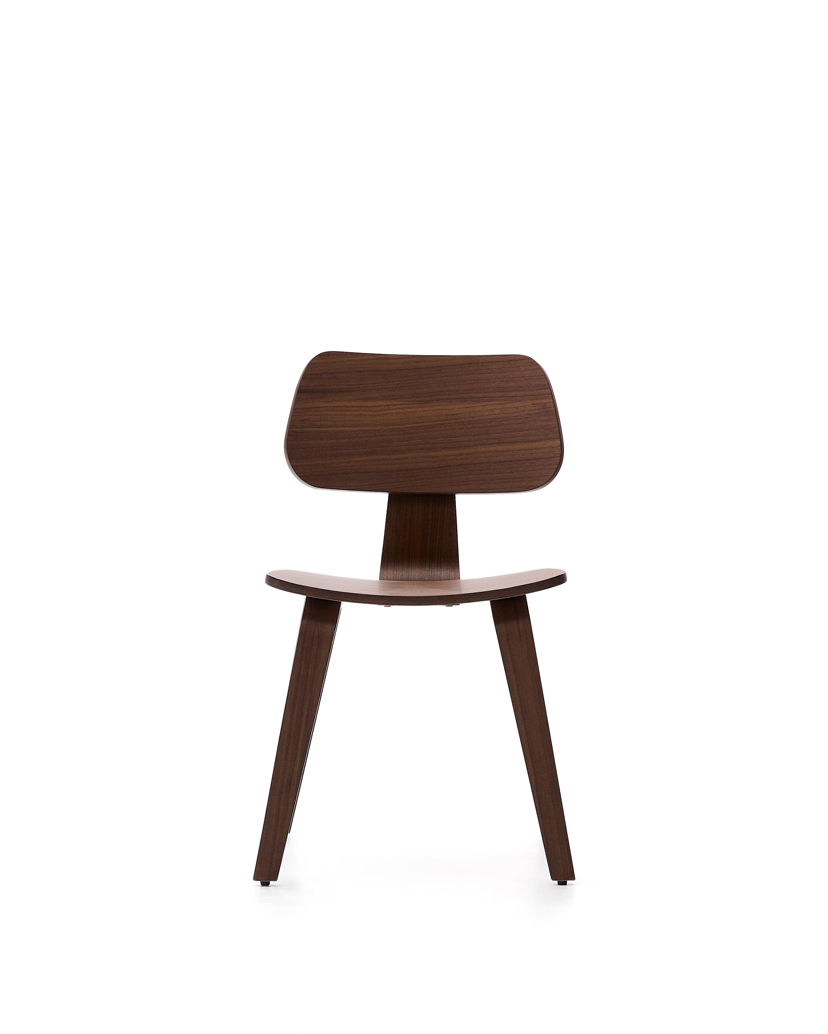 Gena chair in walnut veneer - Product Image