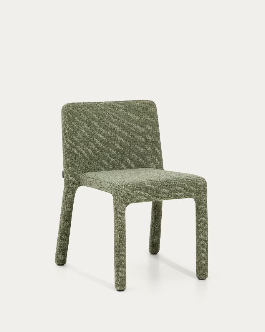 Loria zöld chenille egymásba rakható szék