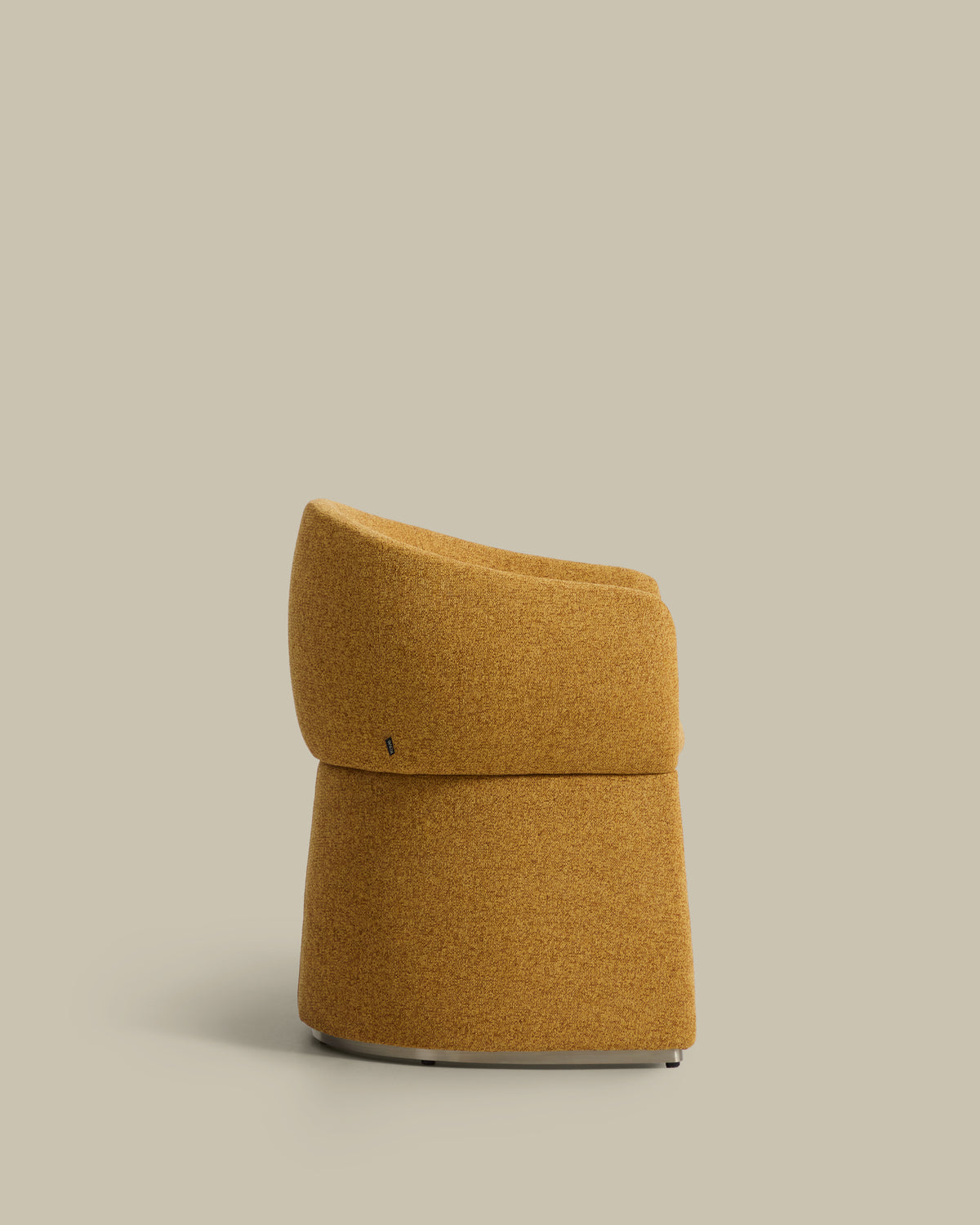 Bosca ochre chenille chair - Product View