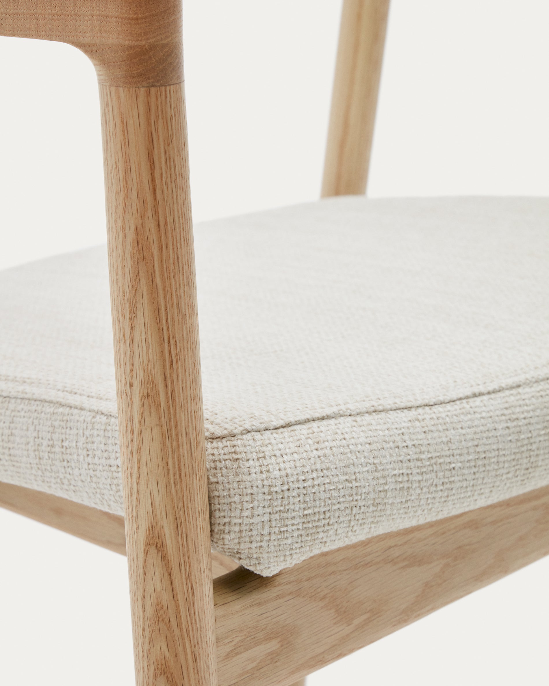 Cover for the Falconera chair in beige chenille - Detail