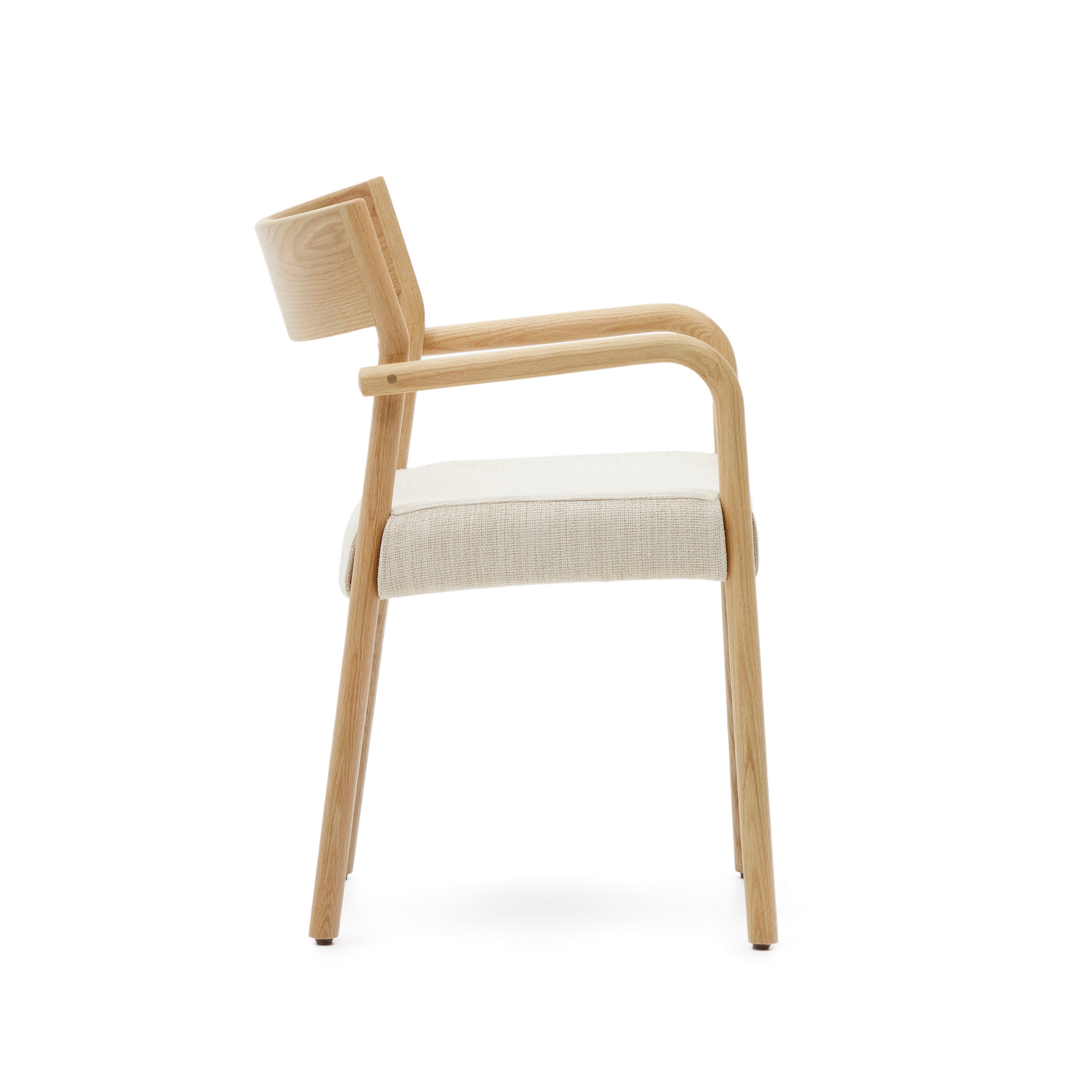 Falconera chair with a removable cover in solid oak wood with natural finish FSC Mix Credit - Product Image