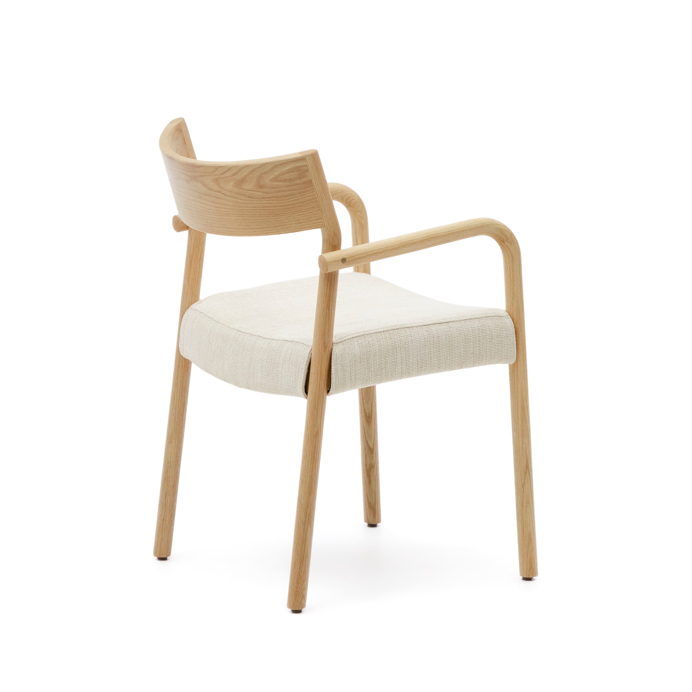 Falconera chair with a removable cover in solid oak wood with natural finish FSC Mix Credit - Product Image