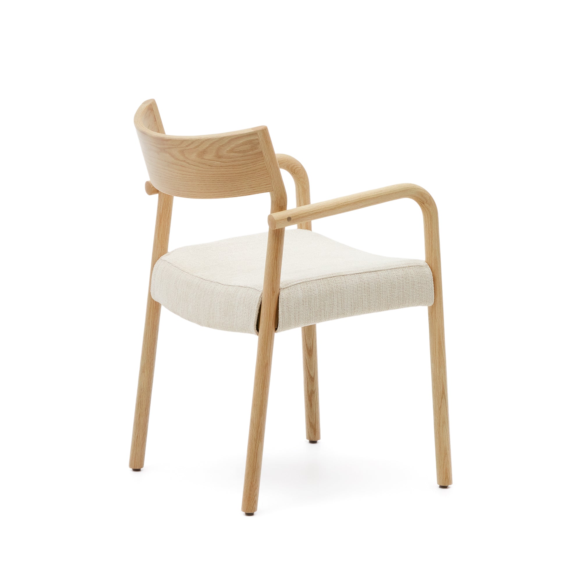 Falconera chair with a removable cover in solid oak wood with natural finish FSC Mix Credit - Product Image
